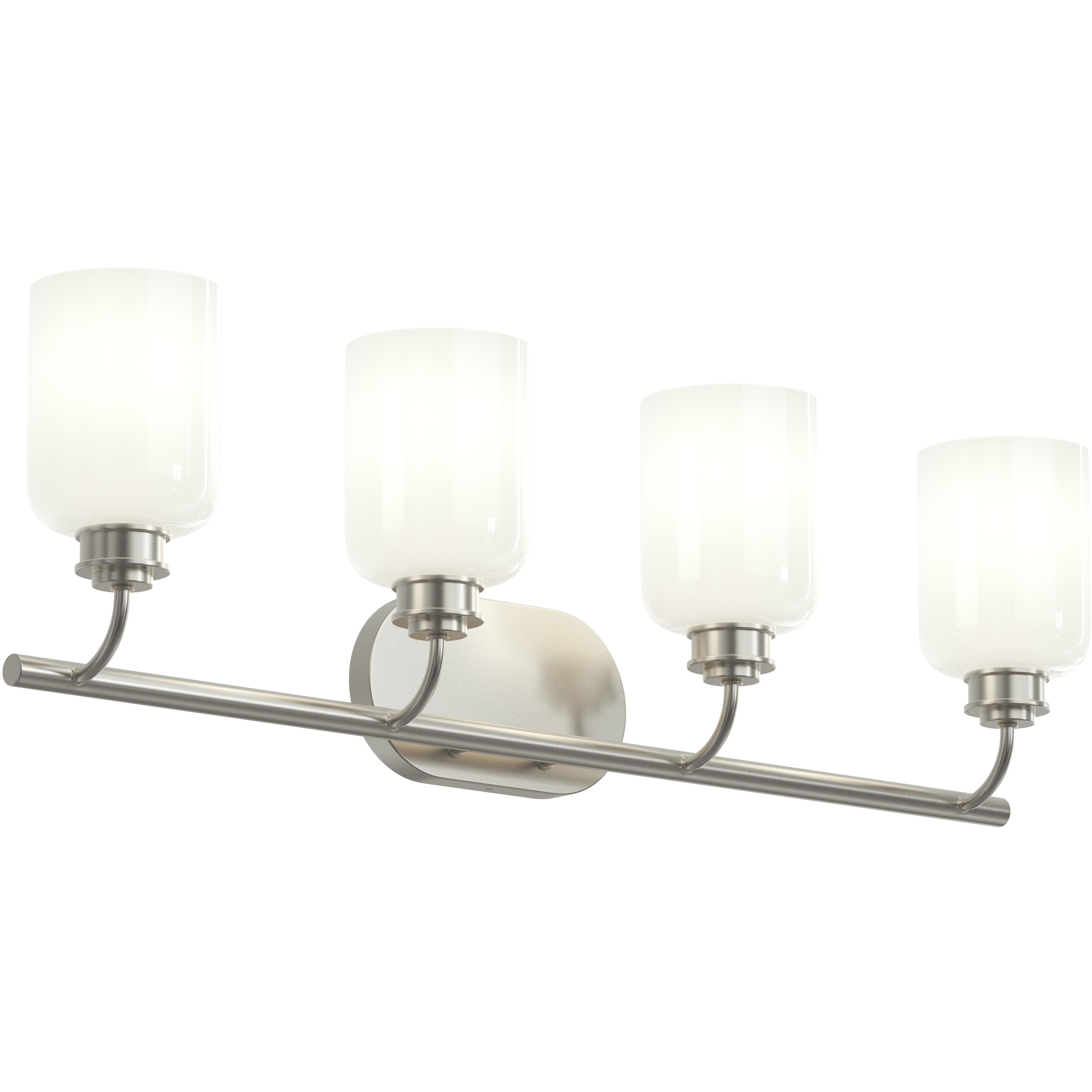 Reines 4 Light 31.75 inch Brushed Nickel Bath Vanity Wall Light