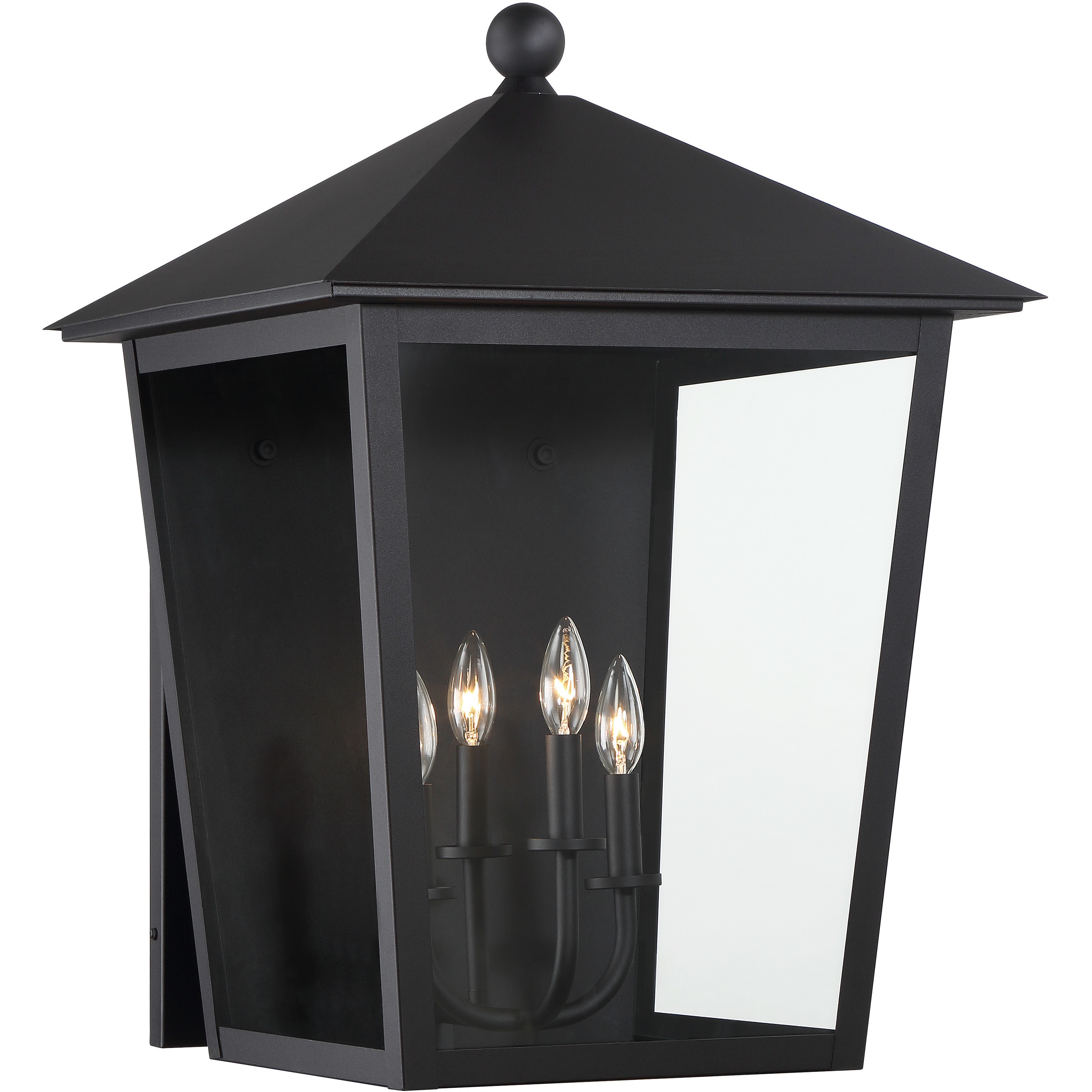 Noble Hill 4 Light 26.38 inch Sand Coal Outdoor Wall Mount, Great Outdoors