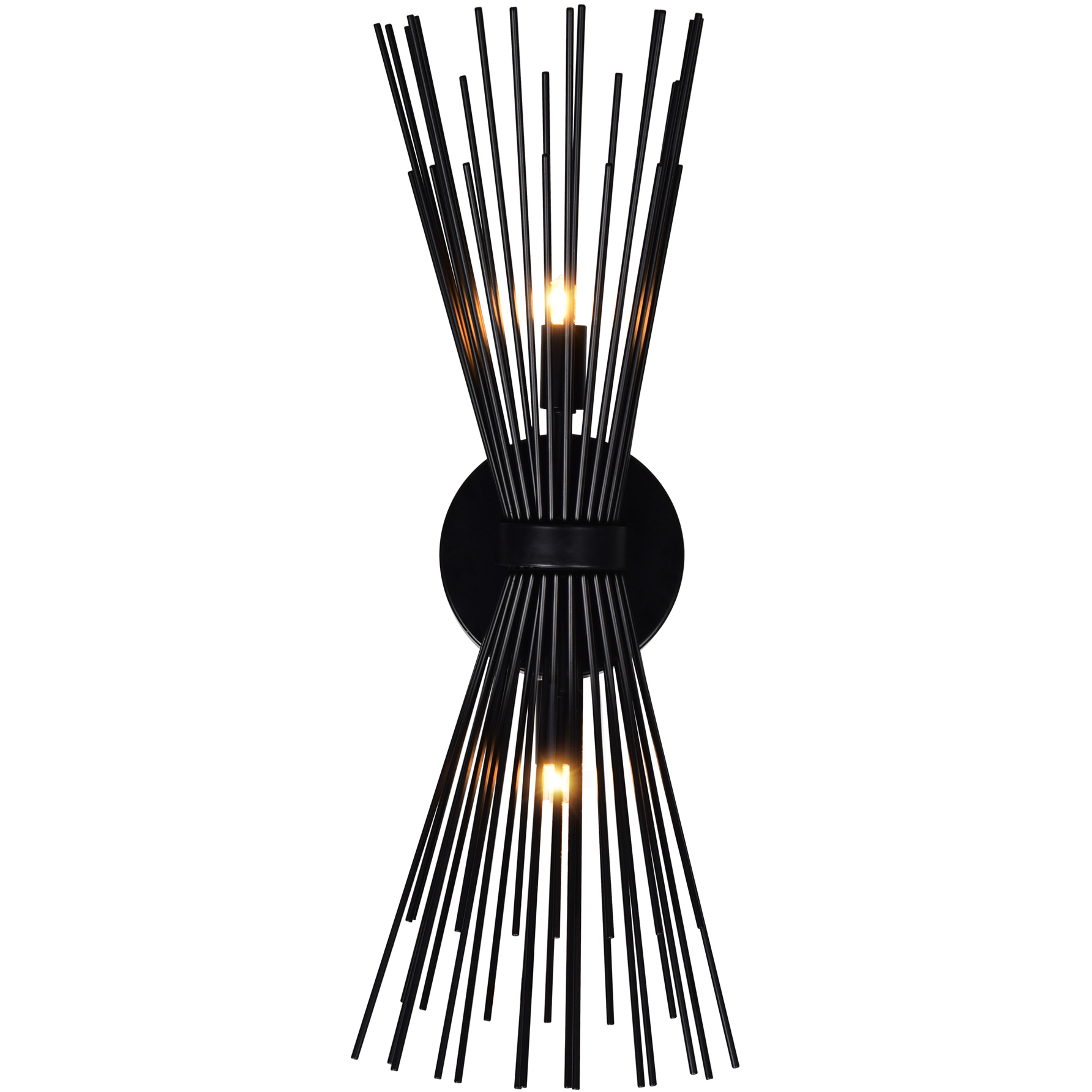 Savannah 2 Light 8 inch Black Wall Light