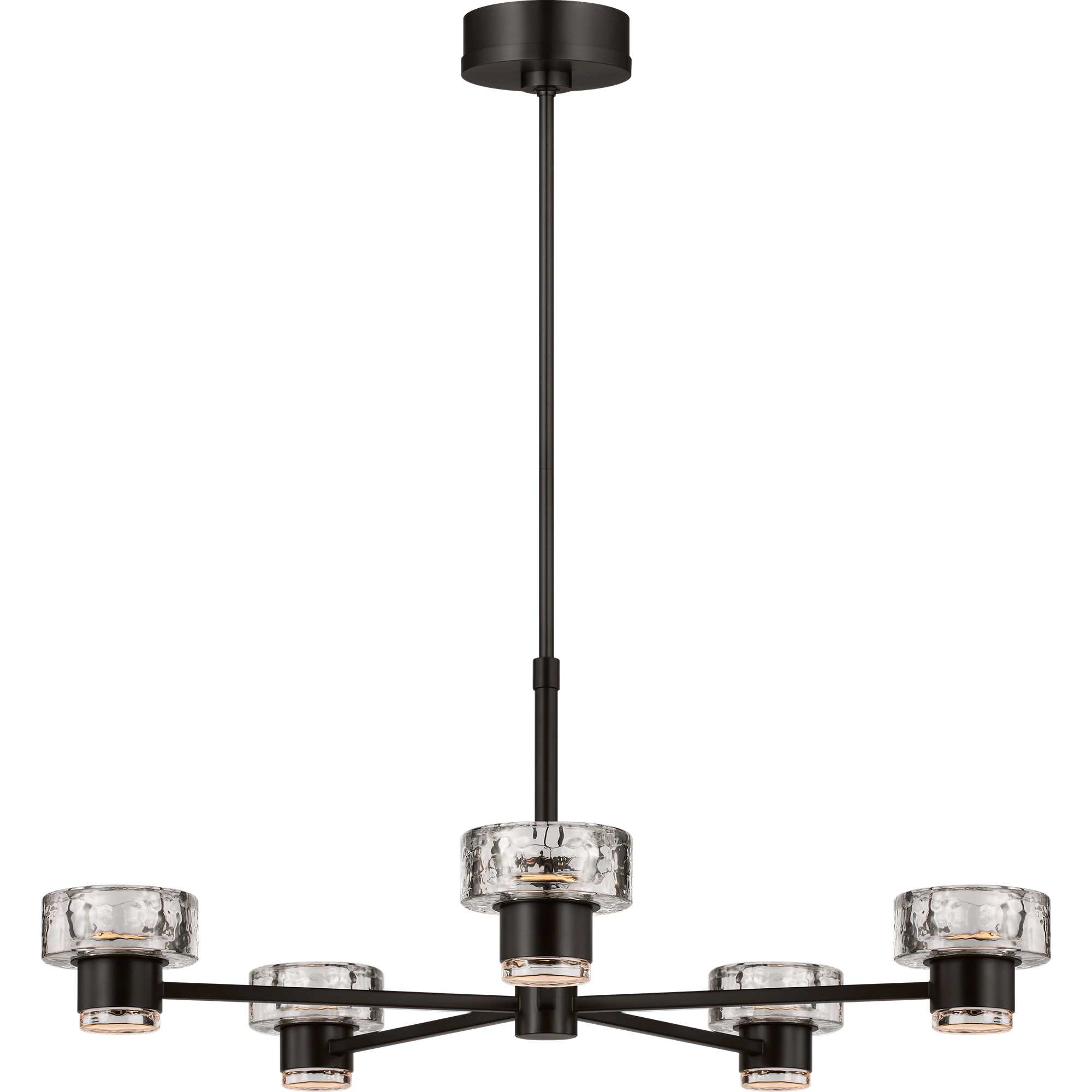 C&M by Chapman & Myers Holsted 1 Light 32 inch Aged Iron Chandelier Ceiling Light