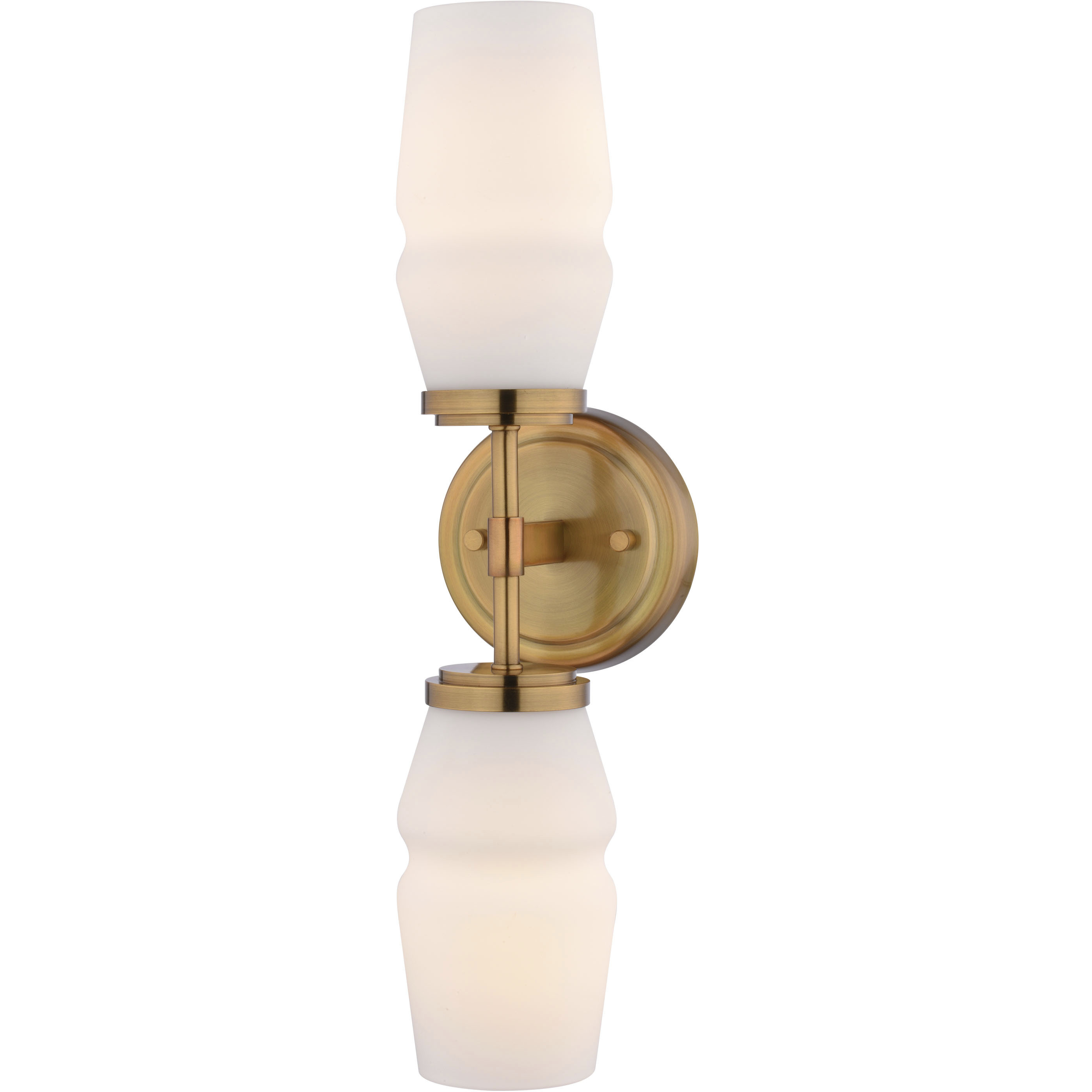 Warren 2 Light 4.75 inch Brushed Brass Wall Light