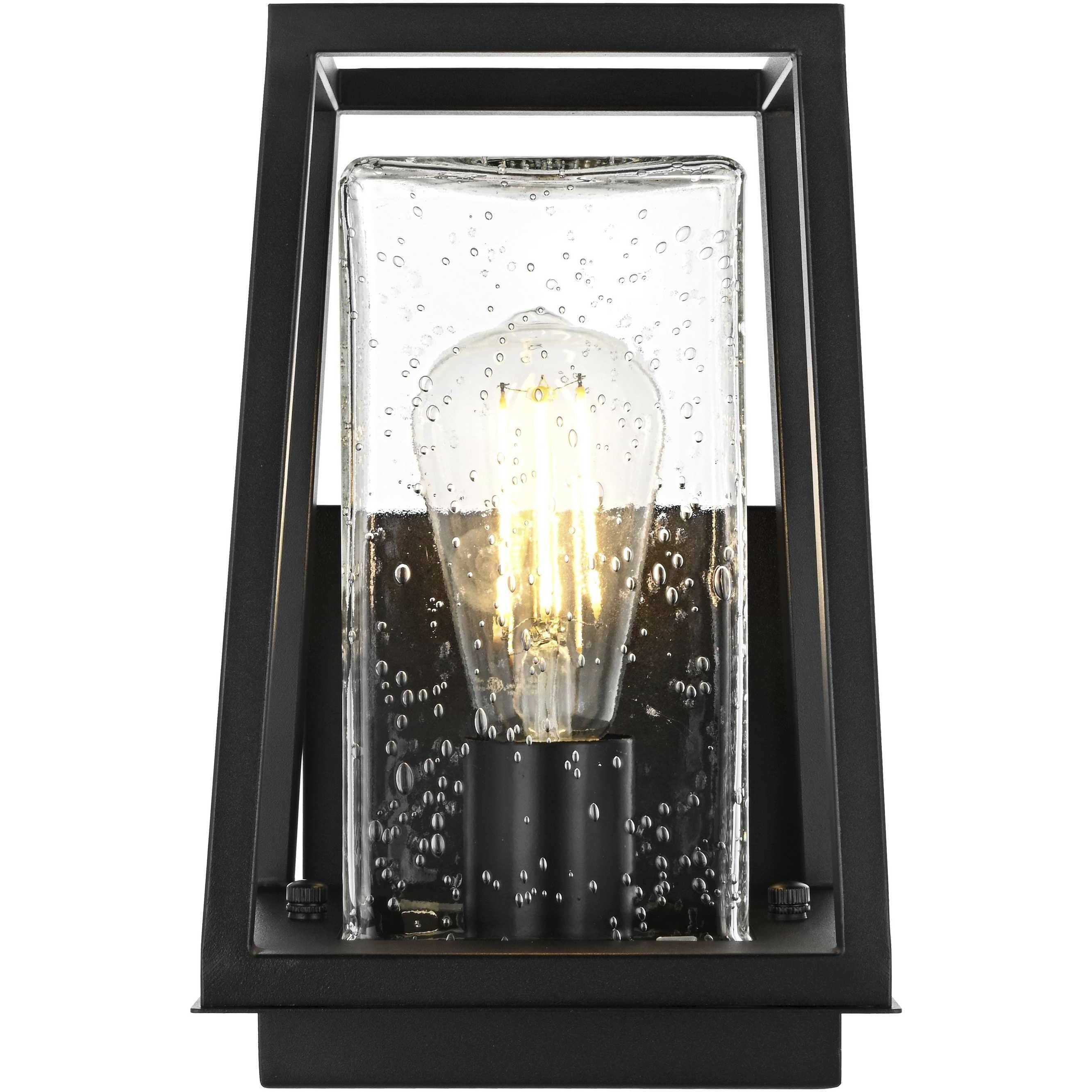 Lehigh 1 Light 10.5 inch Black Outdoor Wall Sconce