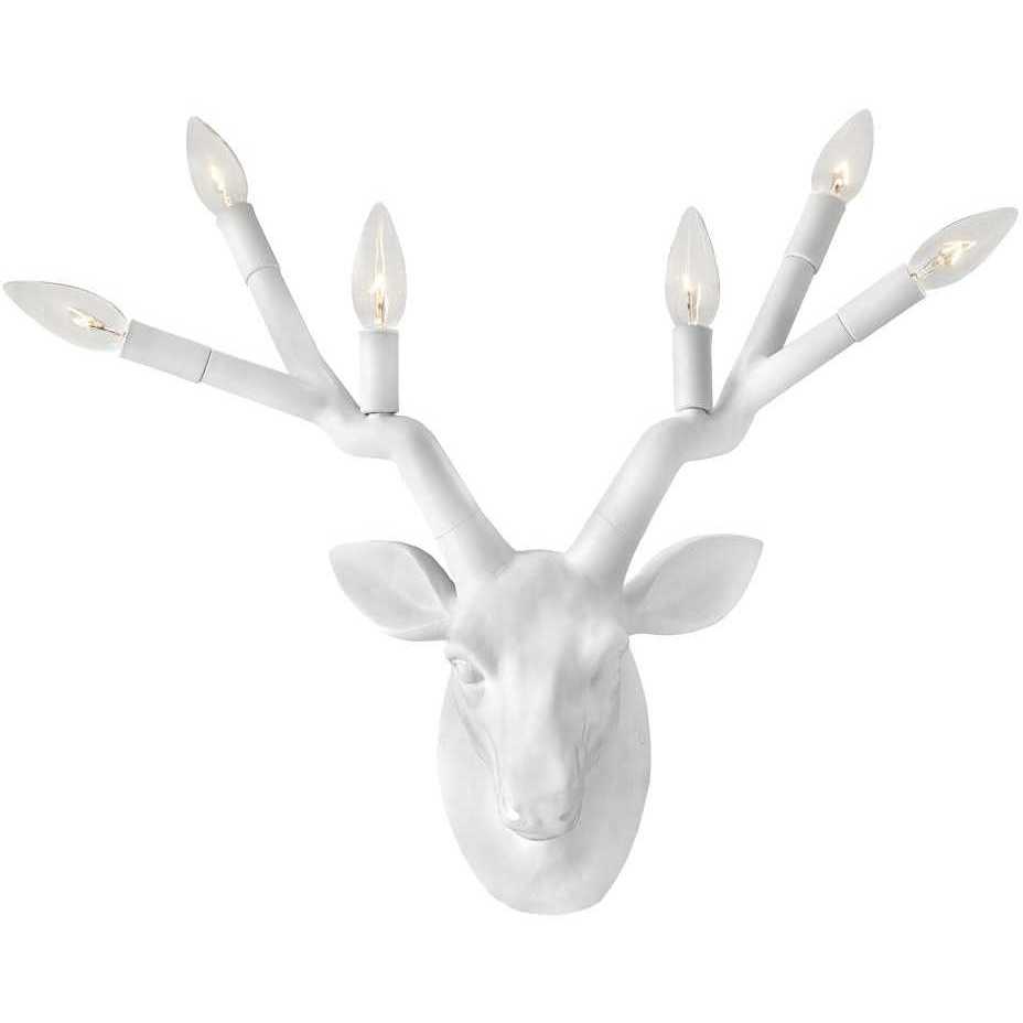 Stag 6 Light 22.75 inch Chalk White Indoor Wall Sconce Wall Light
