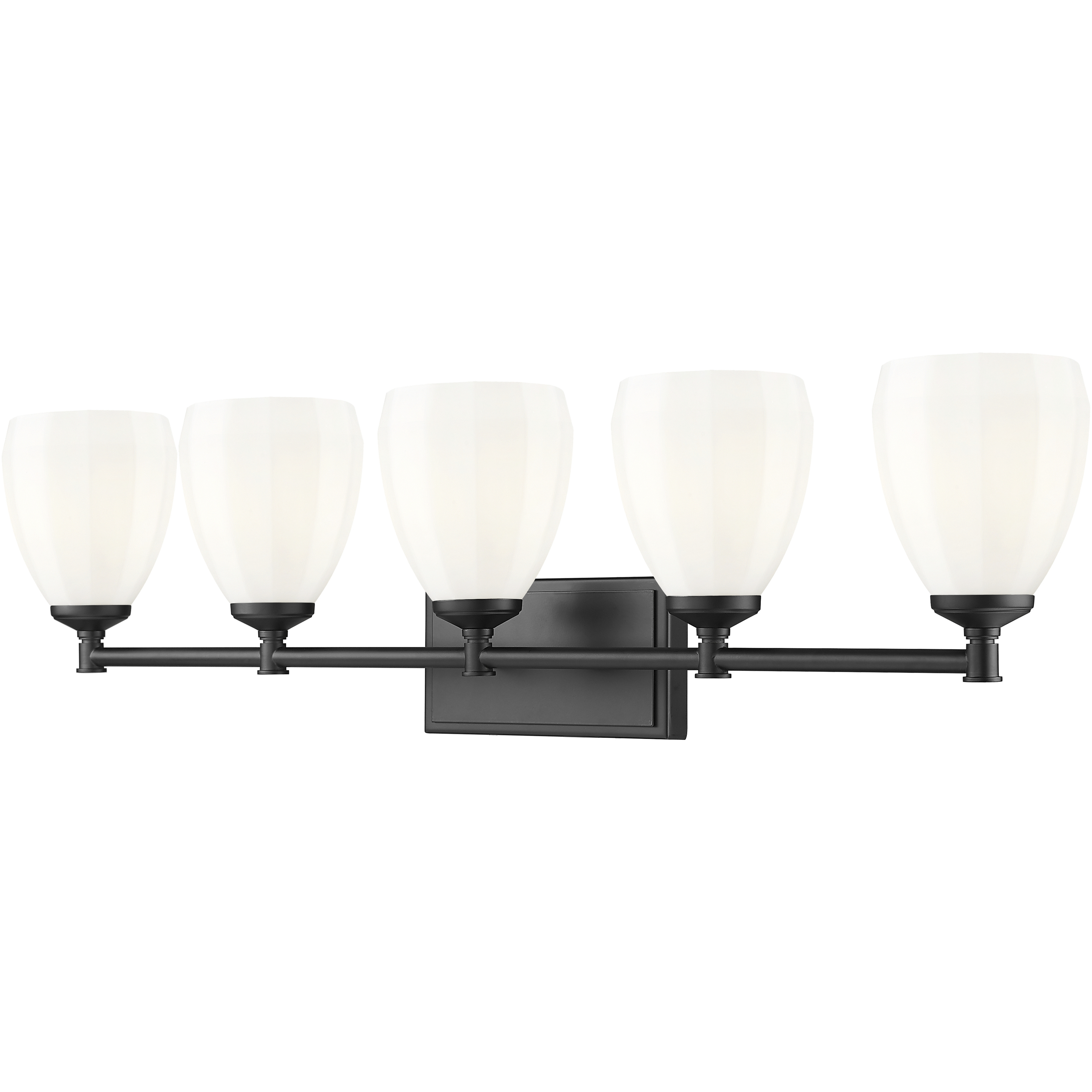 Oren 5 Light 38 inch Matte Black Bath Vanity Light Wall Light