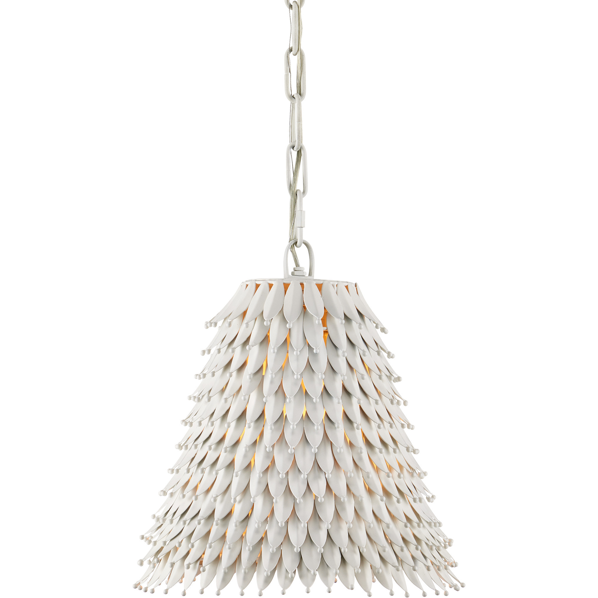 Overlay 1 Light 12.5 inch White Pendant Ceiling Light, Small