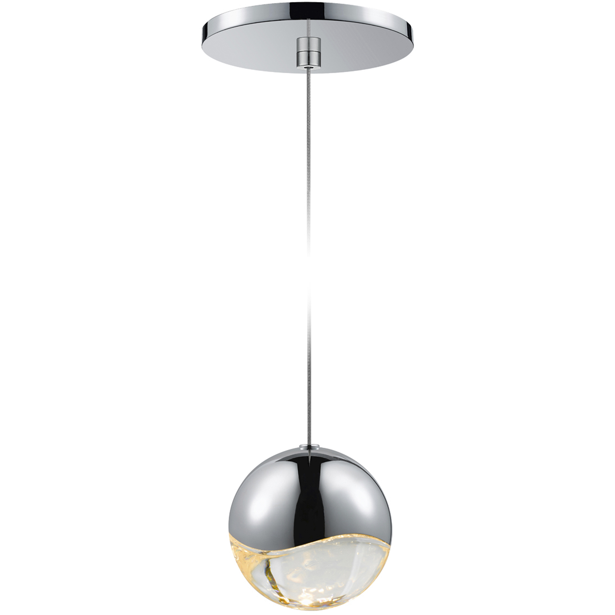 Grapes LED 3.75 inch Polished Chrome Pendant Ceiling Light in Large