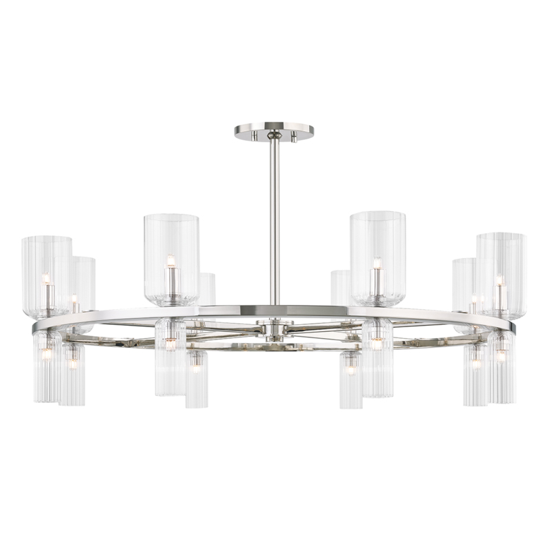 Tabitha 16 Light 33.75 inch Polished Nickel Chandelier Ceiling Light