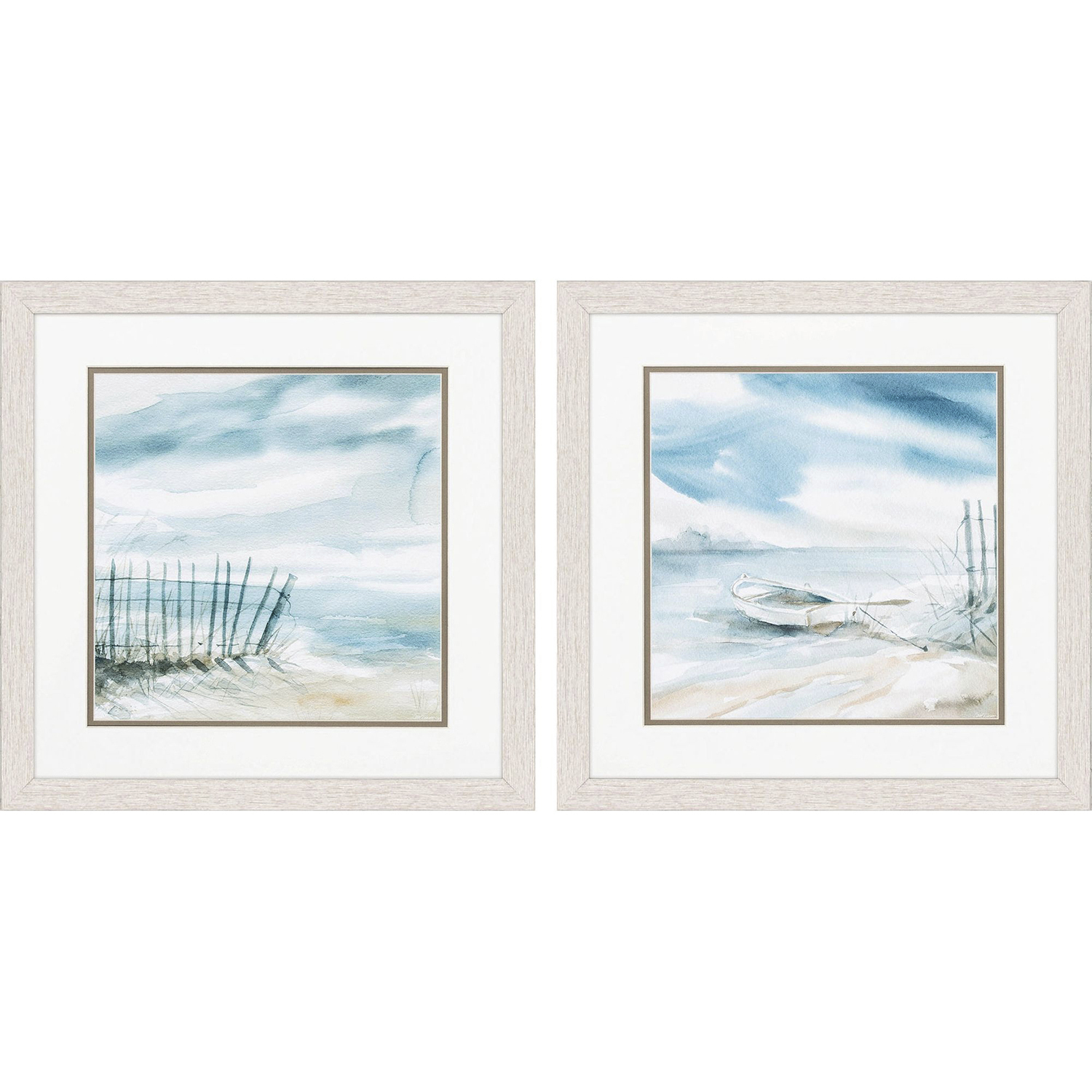 Waterside Teal and Blue Framed Art, Propac