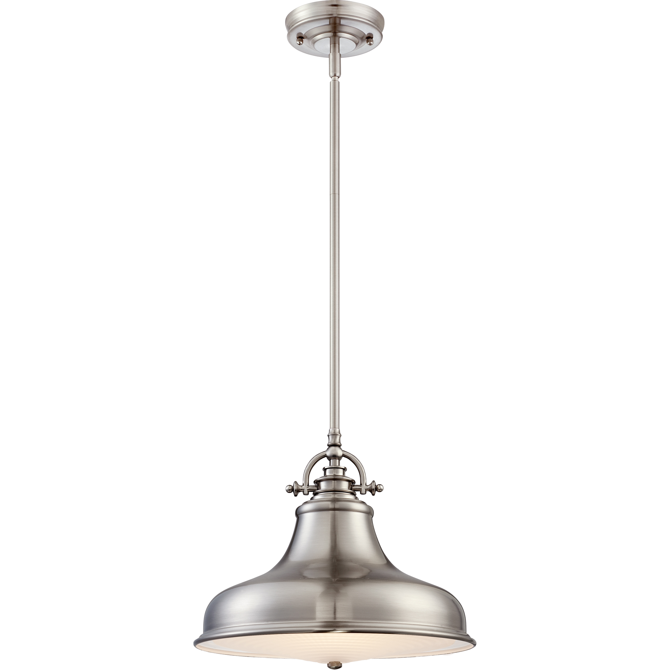 Emery 1 Light 13.5 inch Brushed Nickel Pendant Ceiling Light