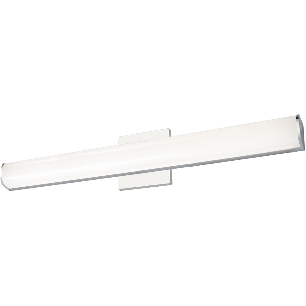 Longitude LED 24 inch Chrome Vanity Light Wall Light