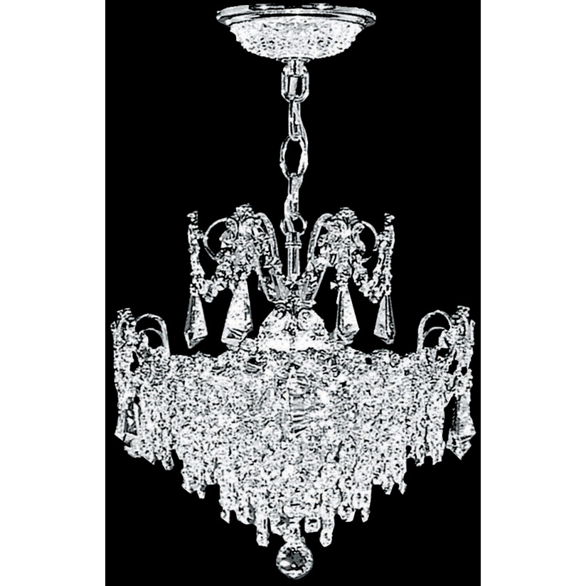 Mini 3 Light 14 inch Silver Mini Pendant Ceiling Light