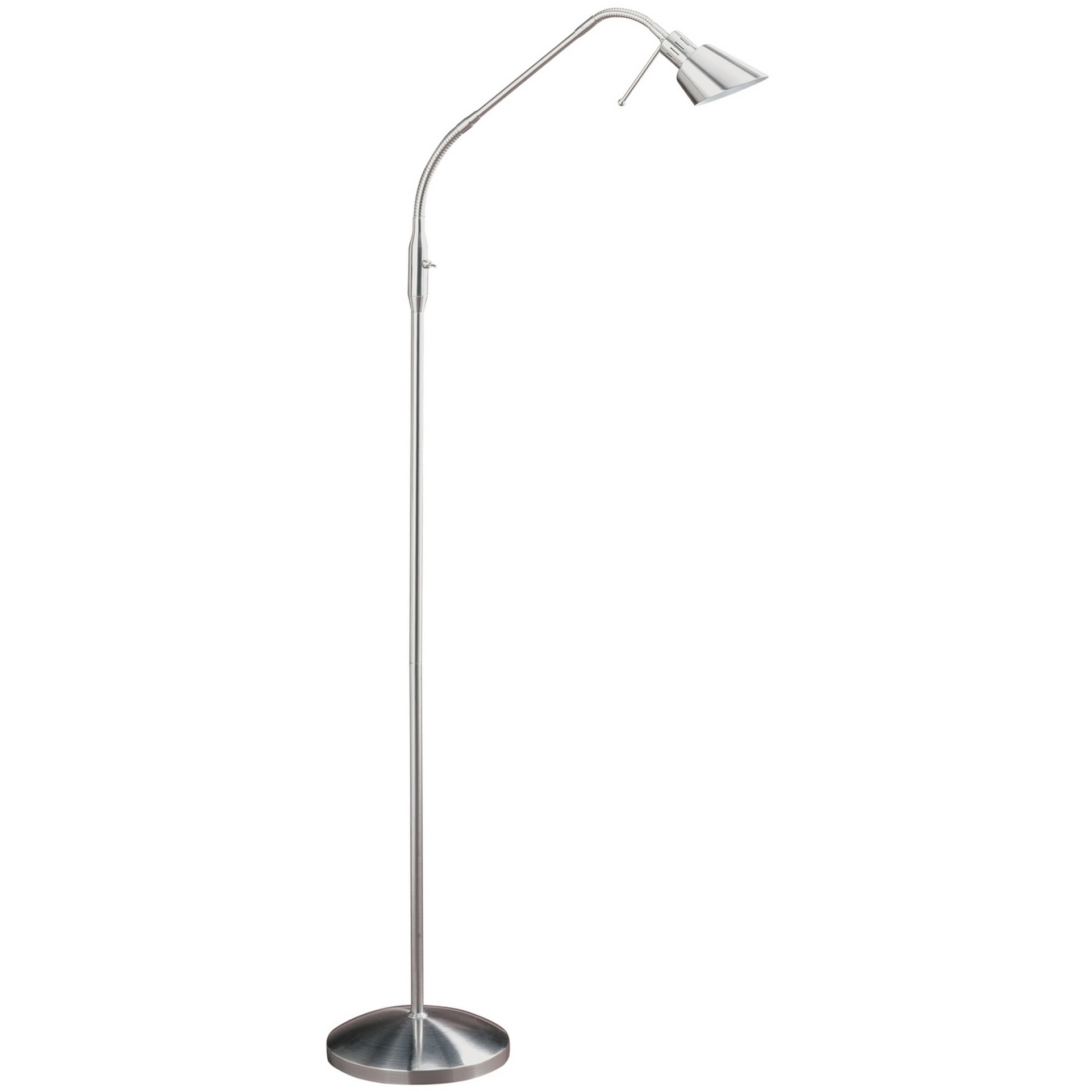 OSLO 53 inch 50 watt Satin Nickel Floor Lamp Portable Light