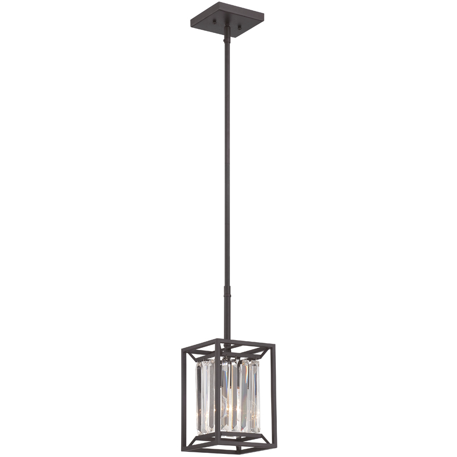 Linares 1 Light 6.5 inch Vintage Bronze Mini Pendant Ceiling Light