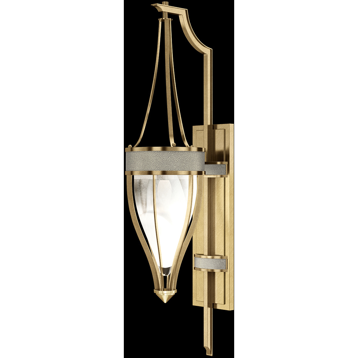 Mirage 1 Light 7.5 inch Gold Sconce Wall Light