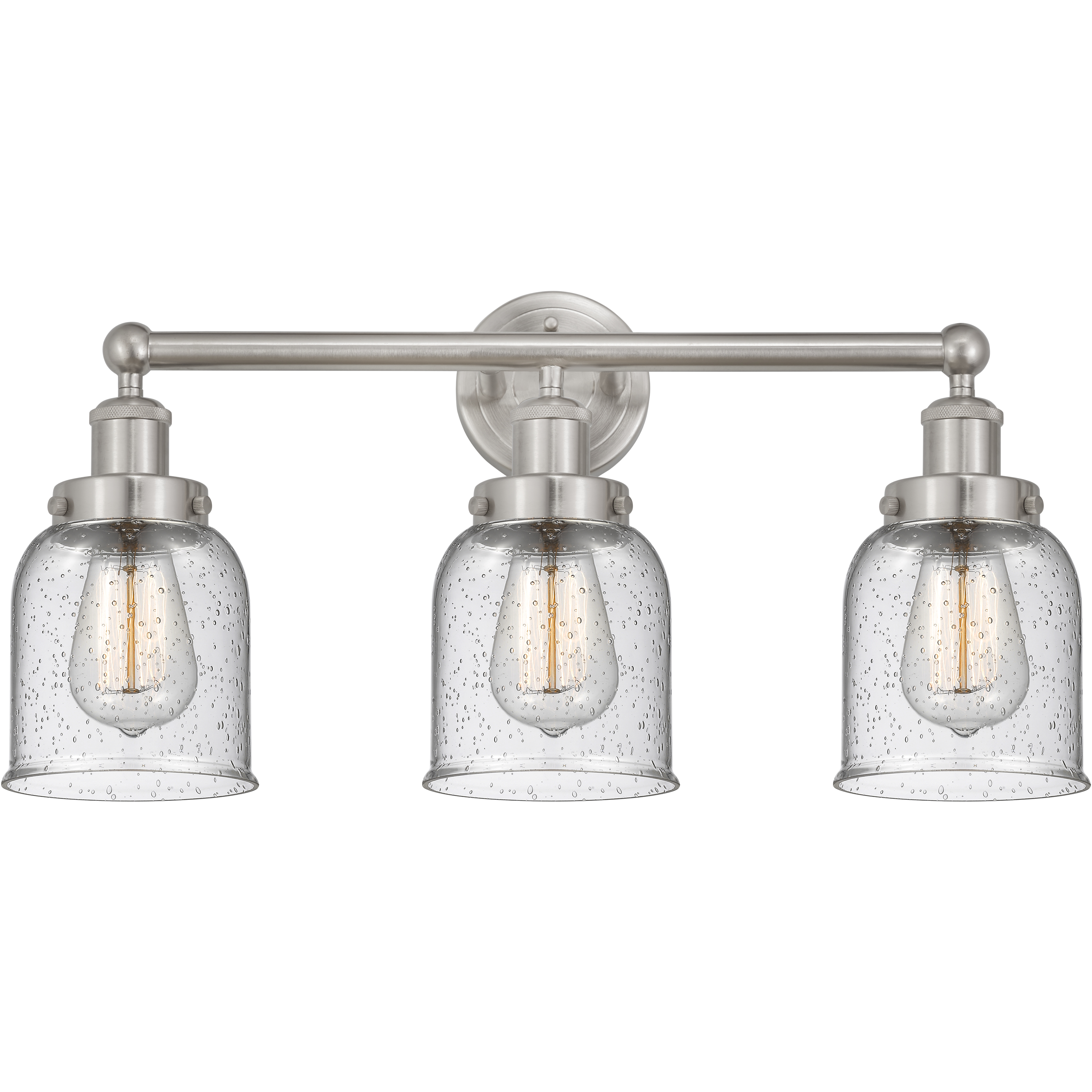 Bell 3 Light 24.5 inch Brushed Satin Nickel Bath Vanity Light Wall Light