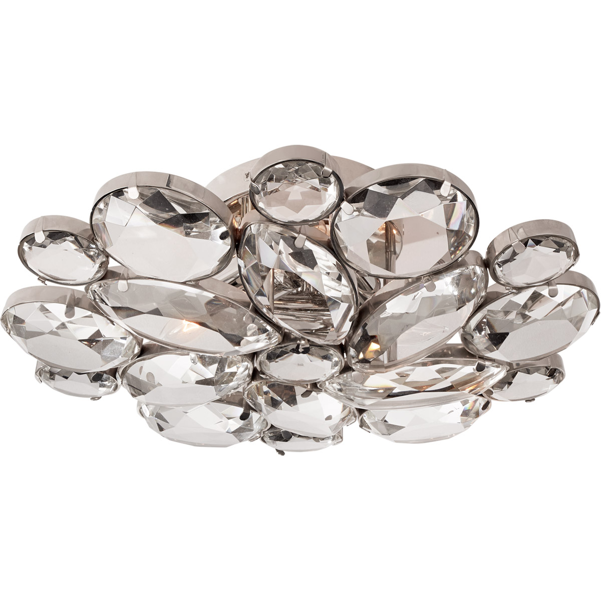 kate spade new york Lloyd 3 Light 13 inch Polished Nickel Flush Mount Ceiling Light in Clear Glass, Medium