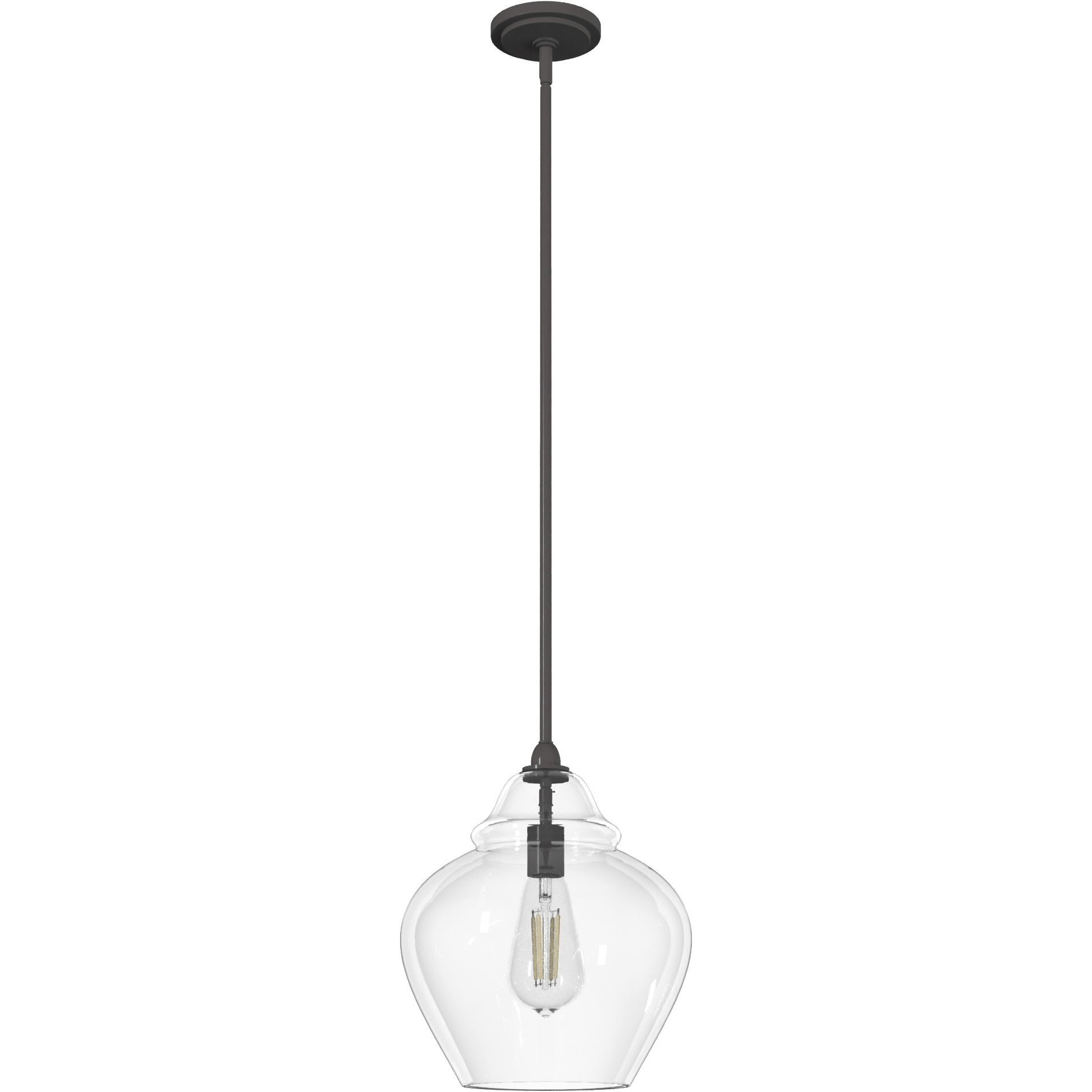 Dunshire 1 Light 12 inch Noble Bronze Pendant Ceiling Light