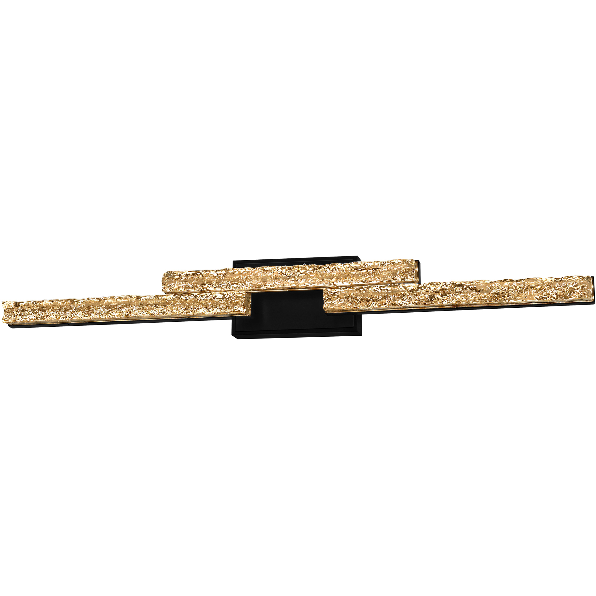 Stagger LED 36 inch Black Vanity Light Wall Light