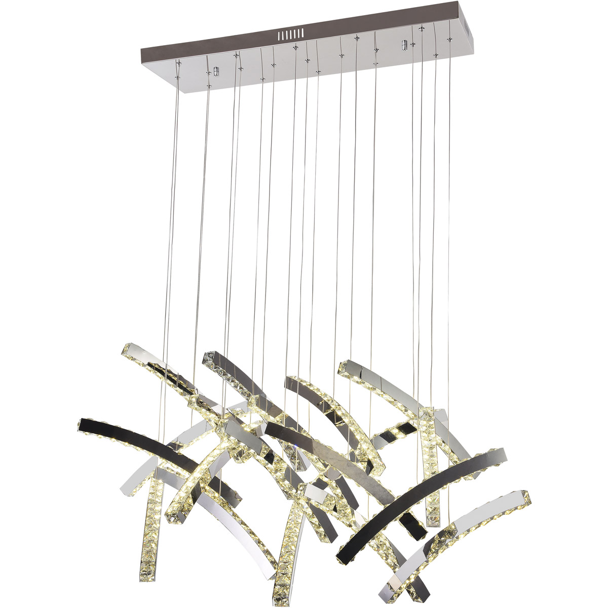 Canada LED 9.9 inch Chrome Pendant Ceiling Light