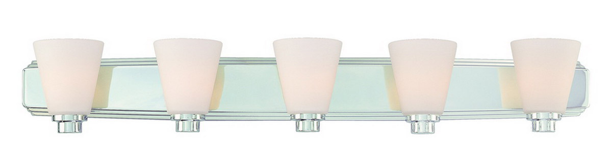 Southport 5 Light 40 inch Chrome Bath Vanity Wall Light