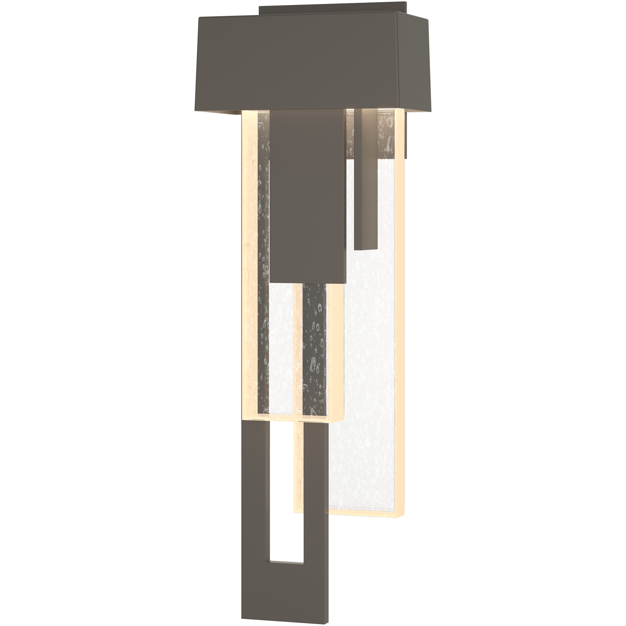 Rainfall LED 18.9 inch Coastal Dark Smoke Outdoor Sconce, Left