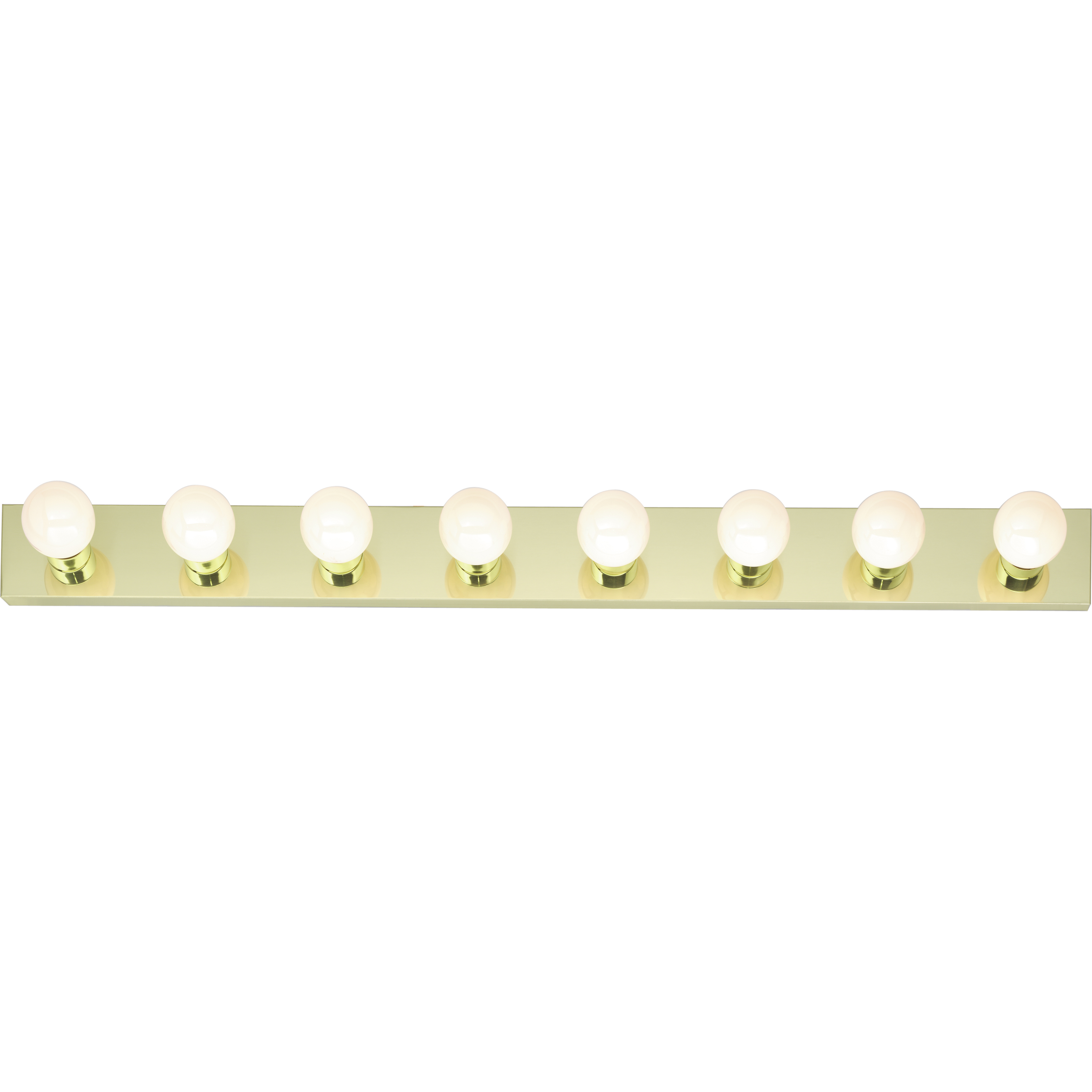 Brentwood 8 Light 48 inch Polished Brass Bath Light Wall Light