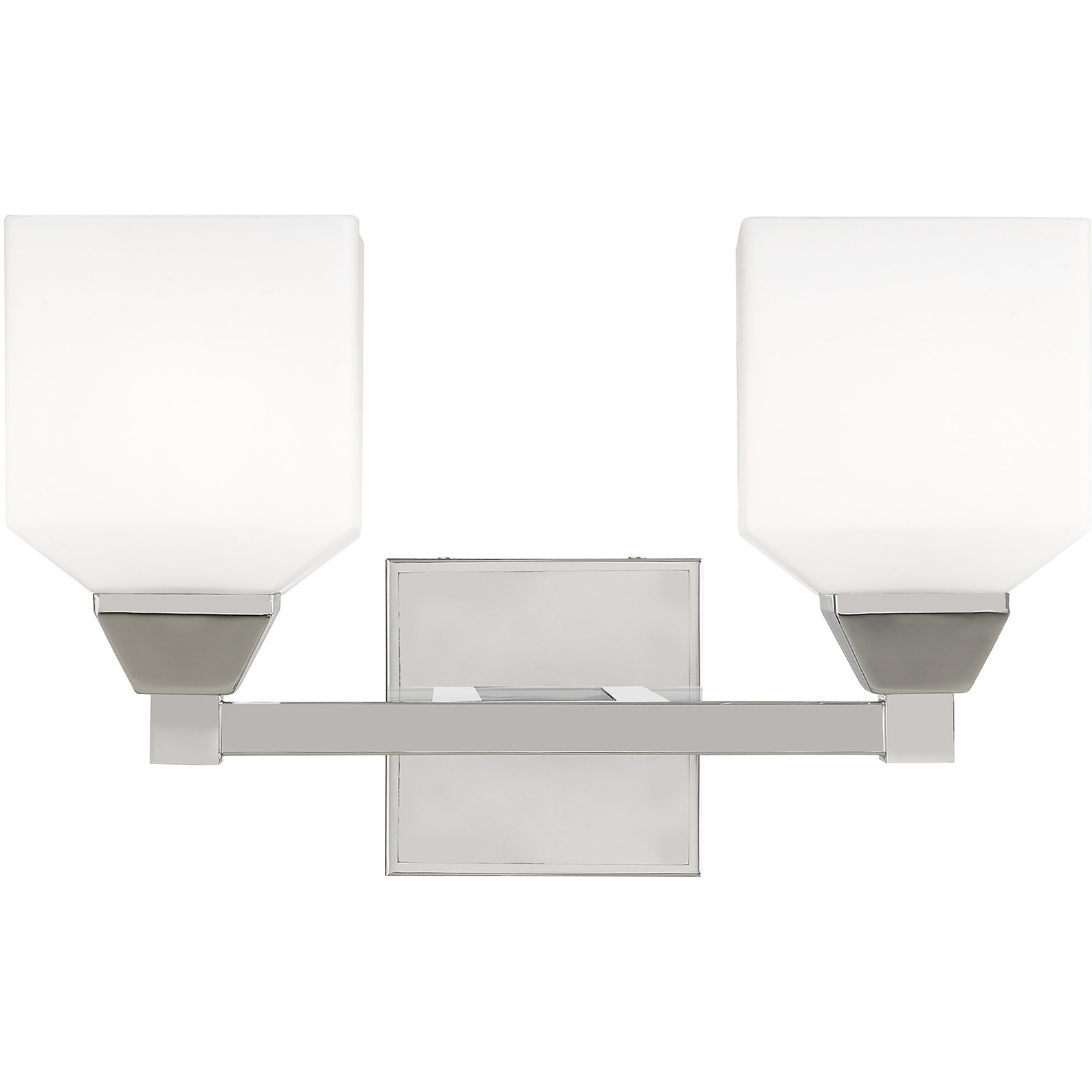 Aragon 2 Light 15 inch Polished Chrome Vanity Sconce Wall Light