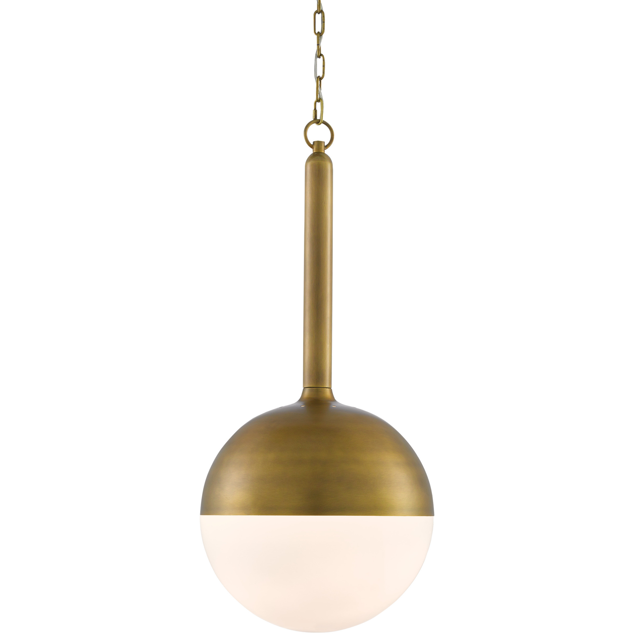 Moonward 1 Light 14 inch Antique Brass Pendant Ceiling Light