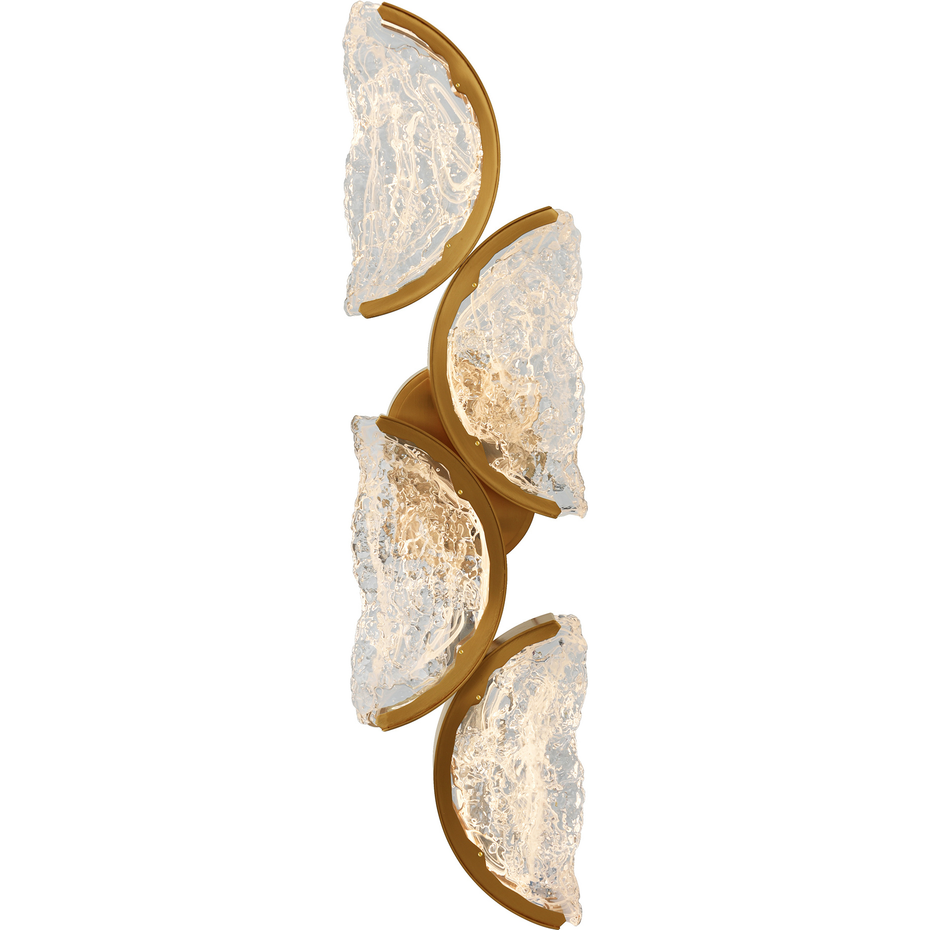 Moon LED 8 inch Brass Wall Light