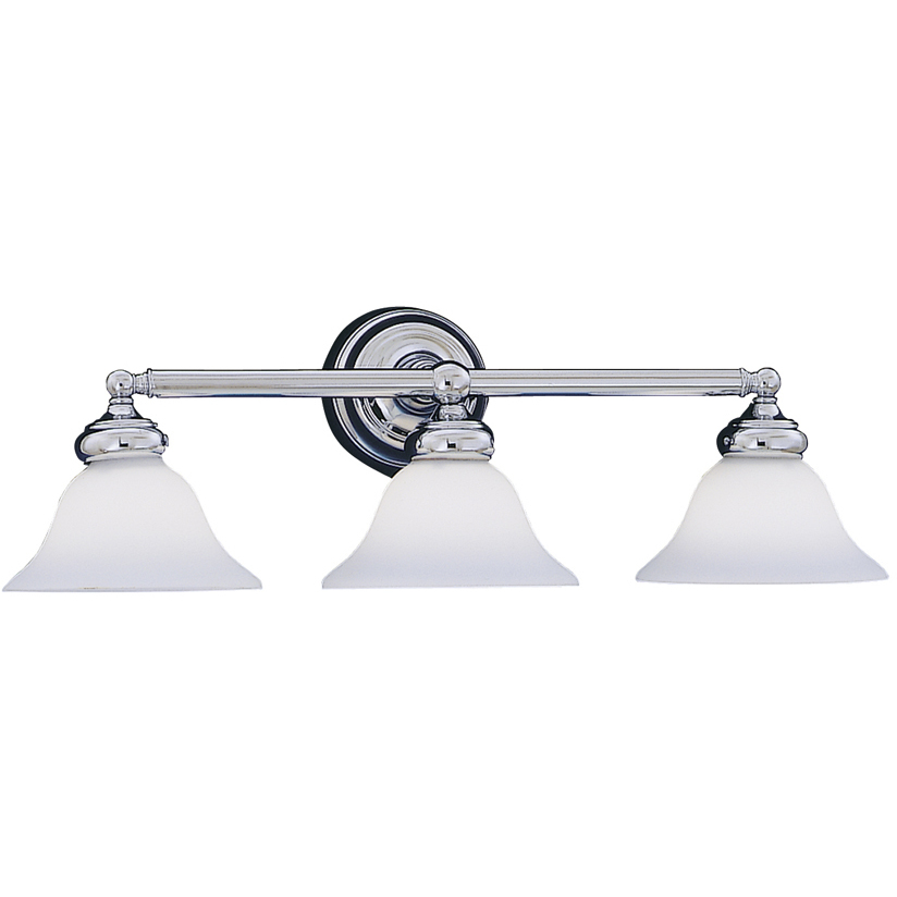 Opal Essence 3 Light 26.5 inch Chrome Bath Bar Wall Light