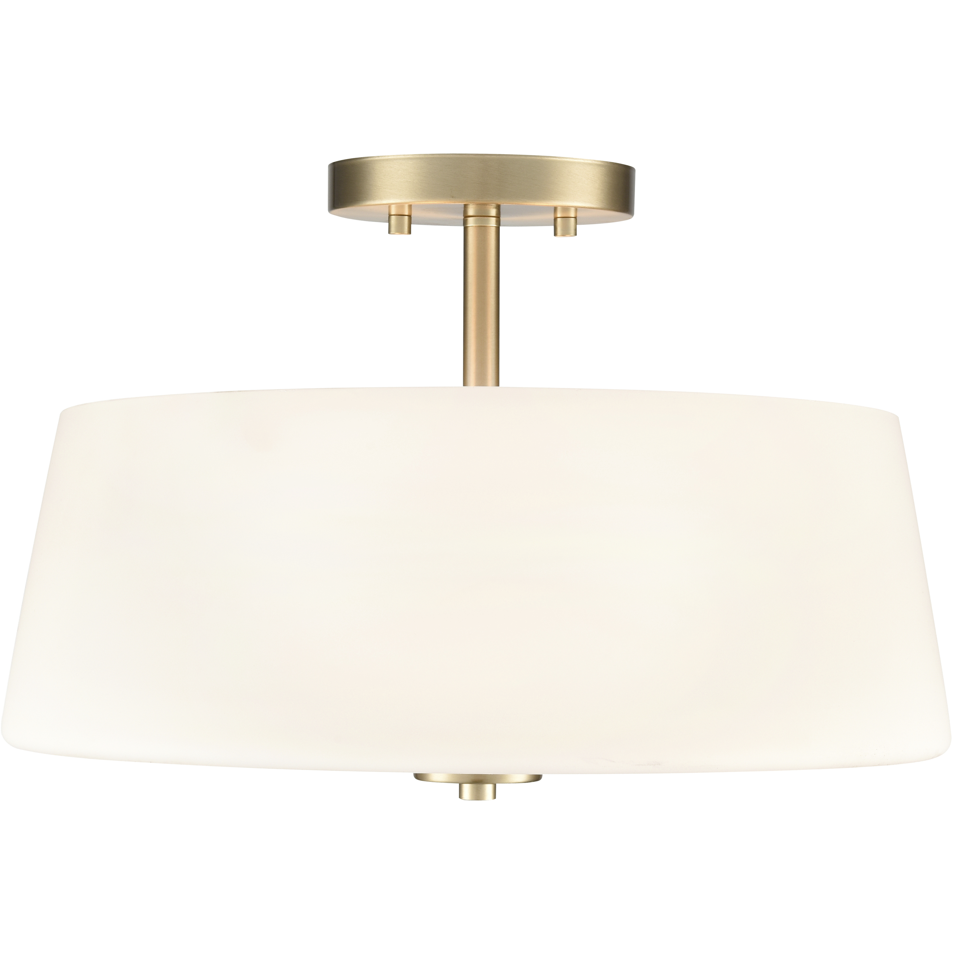 Laphia 3 Light 15.75 inch Modern Gold Semi-Flush Mount Ceiling Light
