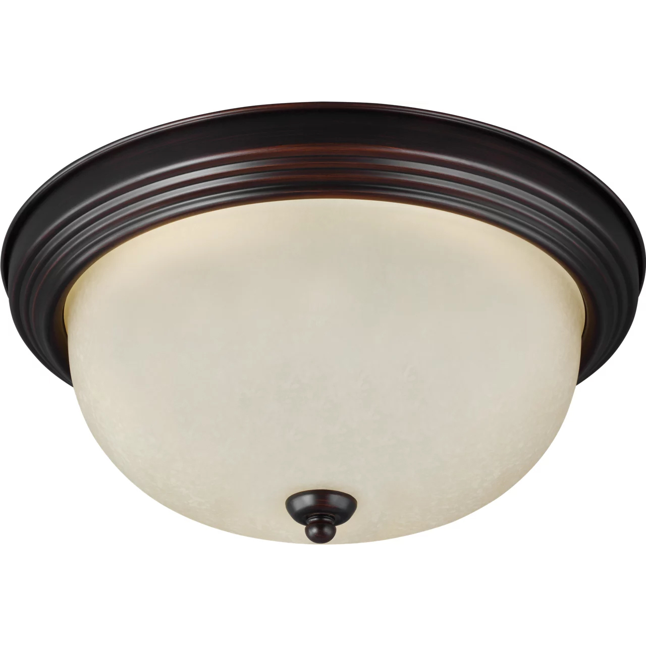 Geary 1 Light 10.5 inch Bronze Flush Mount Ceiling Light