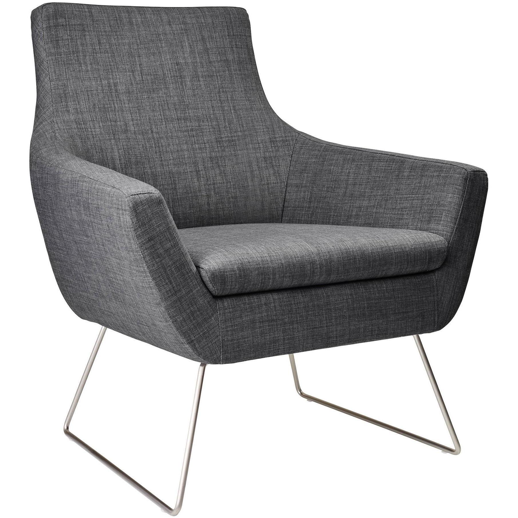 Kendrick Charcoal Grey Fabric Chair