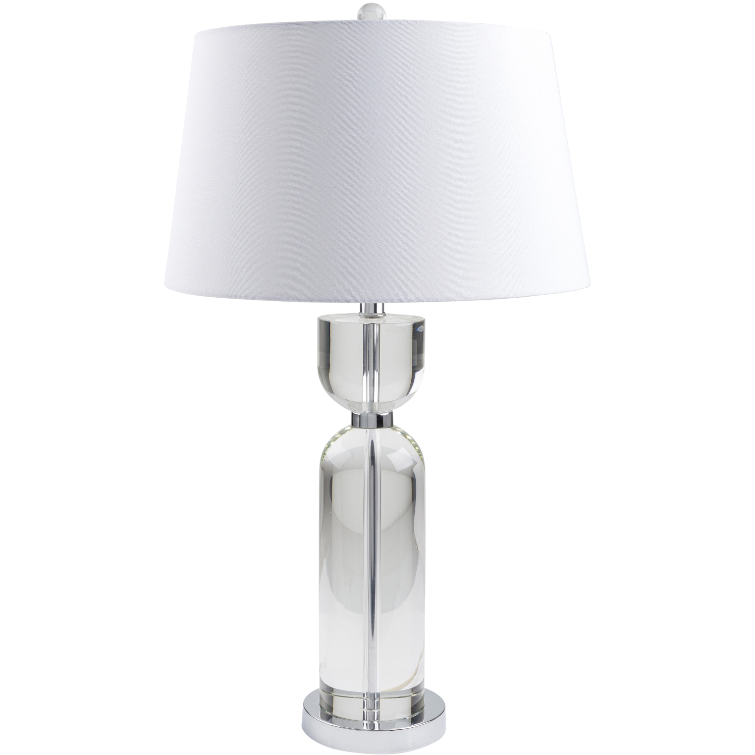 Glamorous 29 inch 100 watt Clear Accent Table Lamp Portable Light