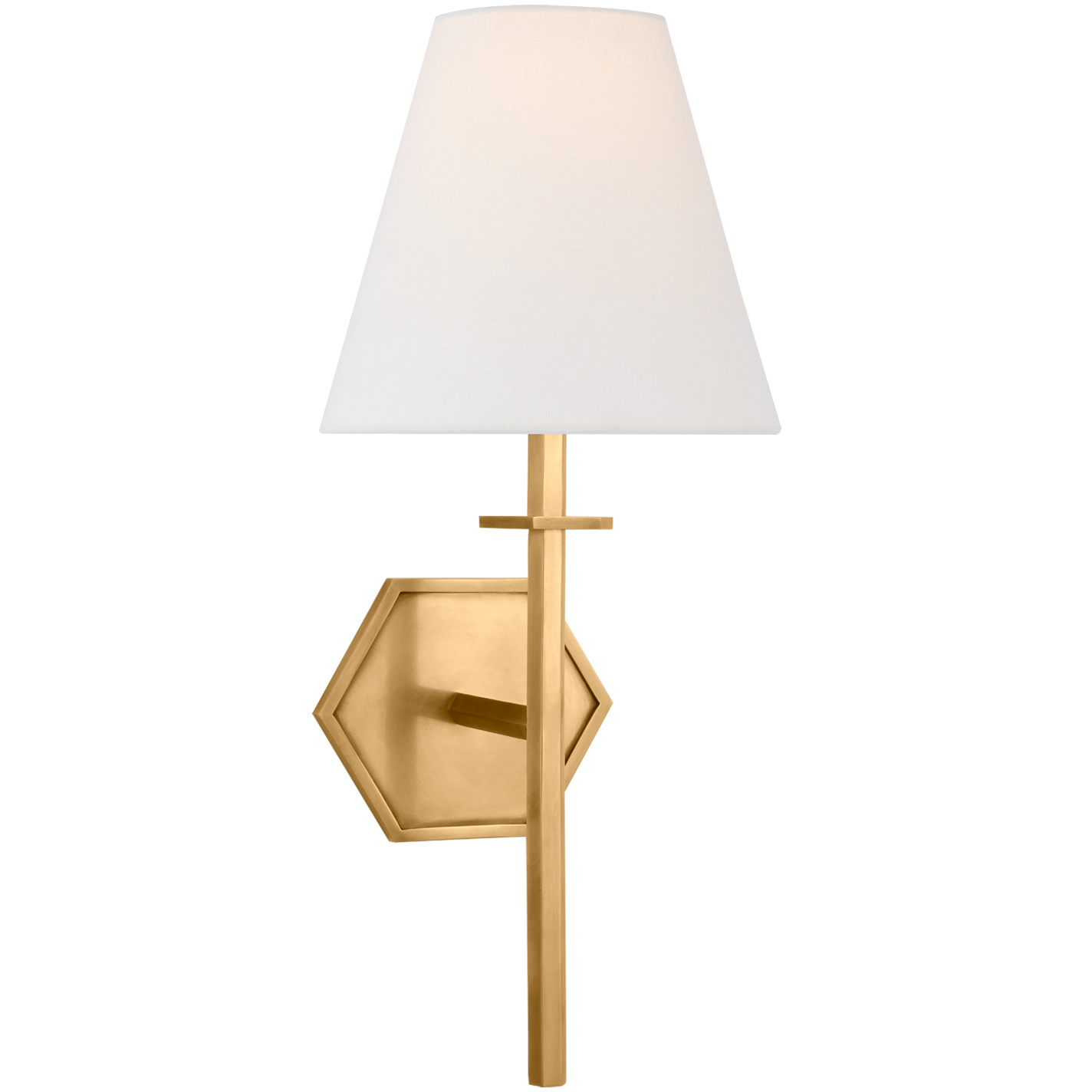 Paloma Contreras Olivier LED 8 inch Hand-Rubbed Antique Brass Sconce Wall Light, Medium