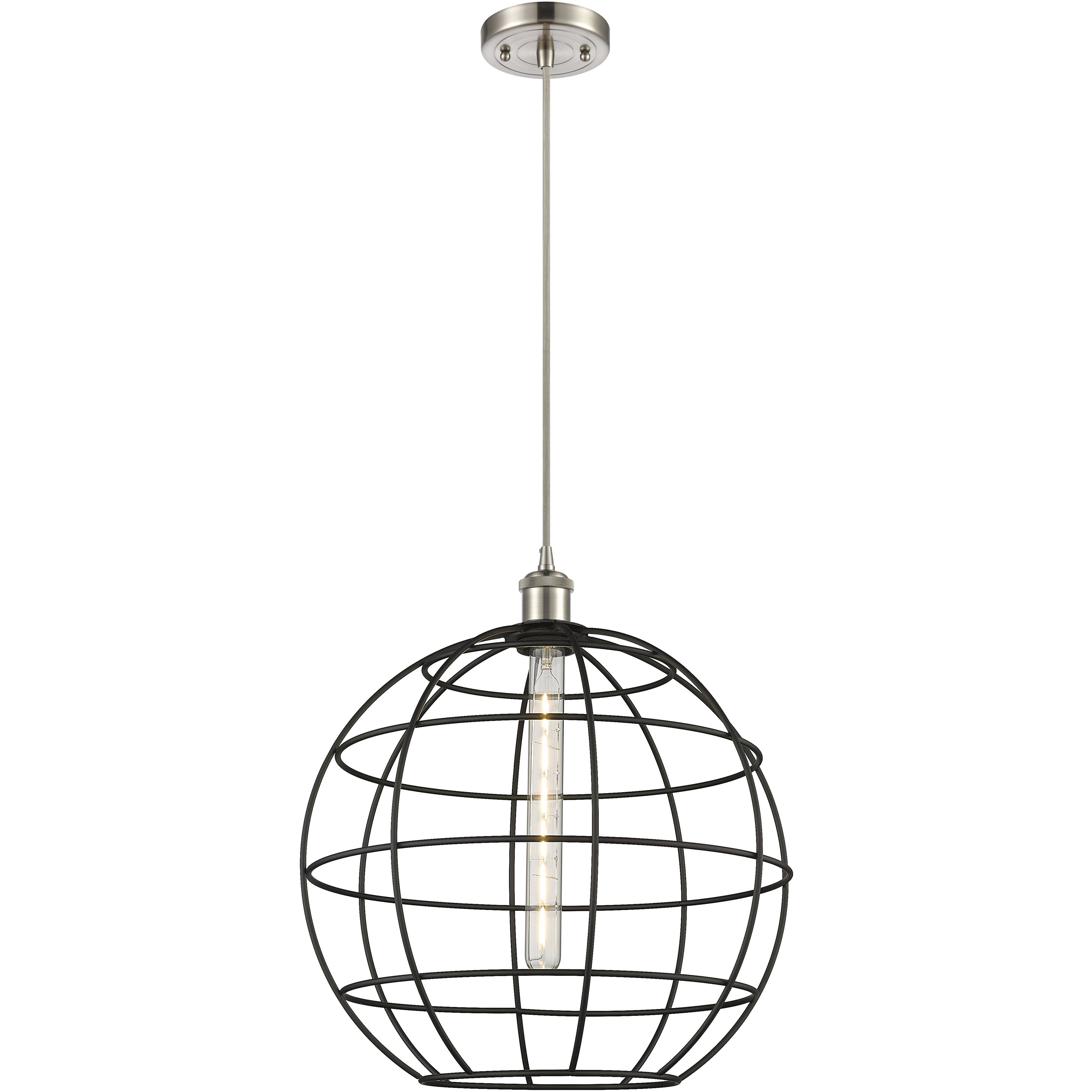 Lake Placid 1 Light 16 inch Satin Nickel Pendant Ceiling Light