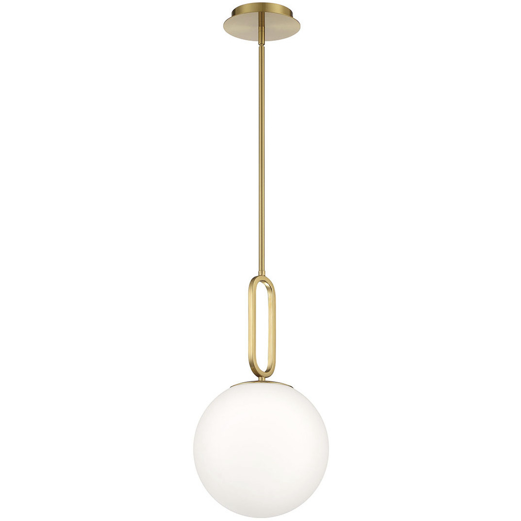 Prospect 1 Light 9.75 inch Gold Pendant Ceiling Light, Small