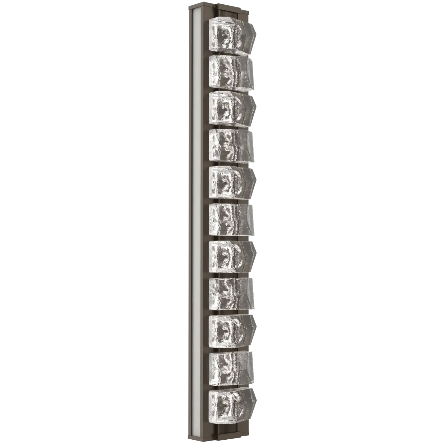 Tessera LED 5.1 inch Flat Bronze with Salt White Sconce Wall Light