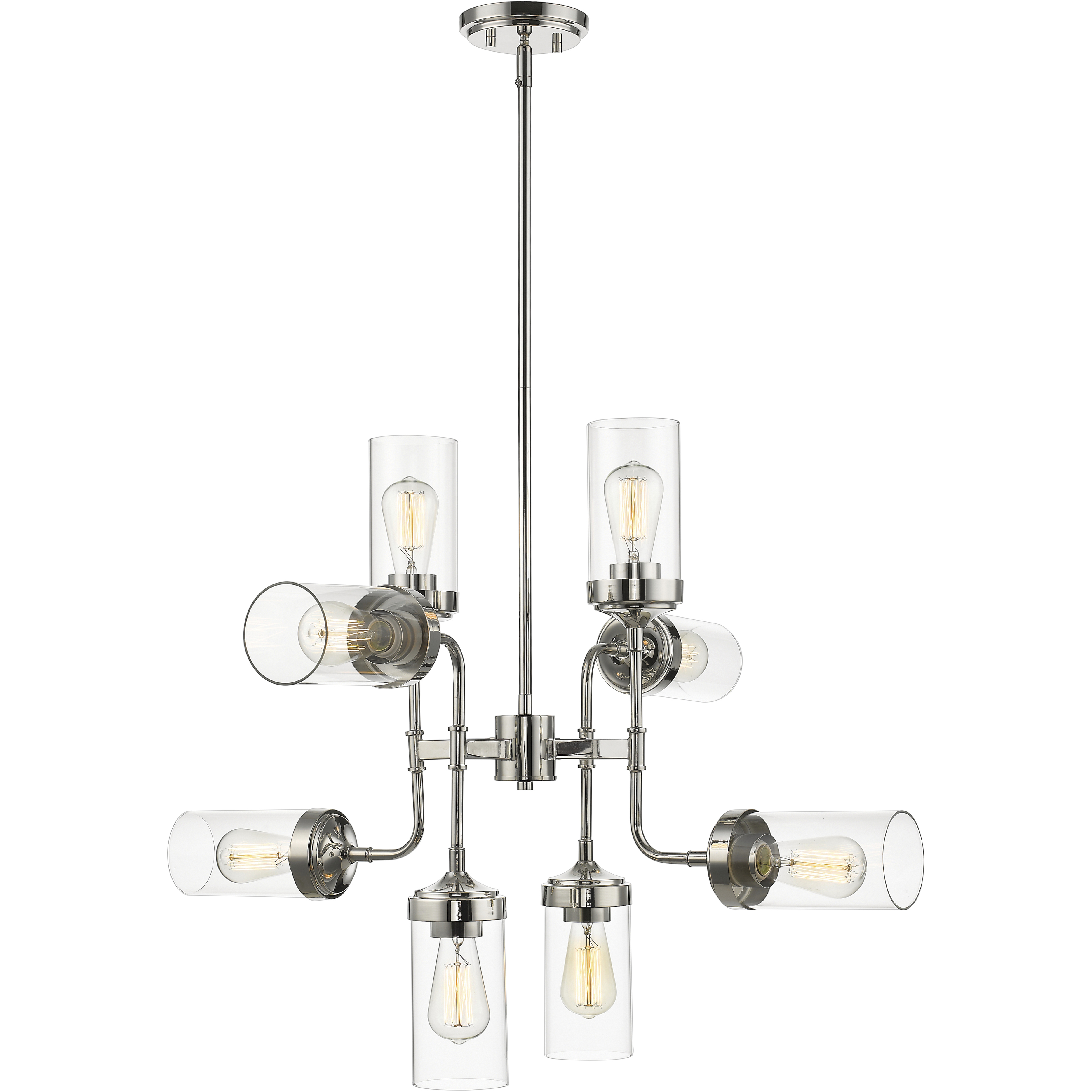 Calliope 8 Light 32 inch Polished Nickel Chandelier Ceiling Light