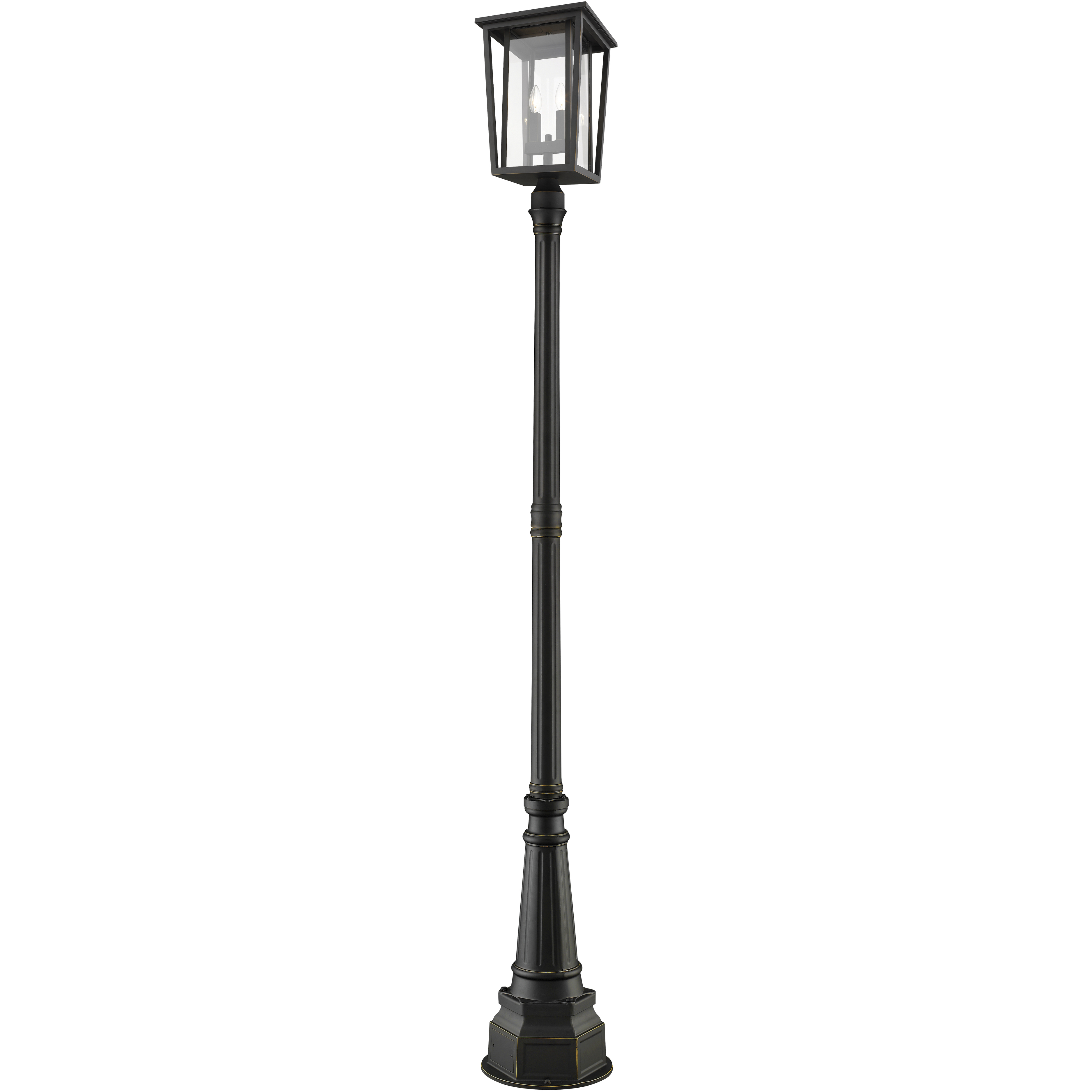 Seoul 2 Light 101.5 inch Oil Rubbed Bronze Outdoor Post Mounted Fixture
