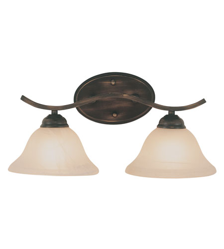 Hollyslope 2 Light 17 inch Rubbed Oil Bronze Vanity Bar Wall Light