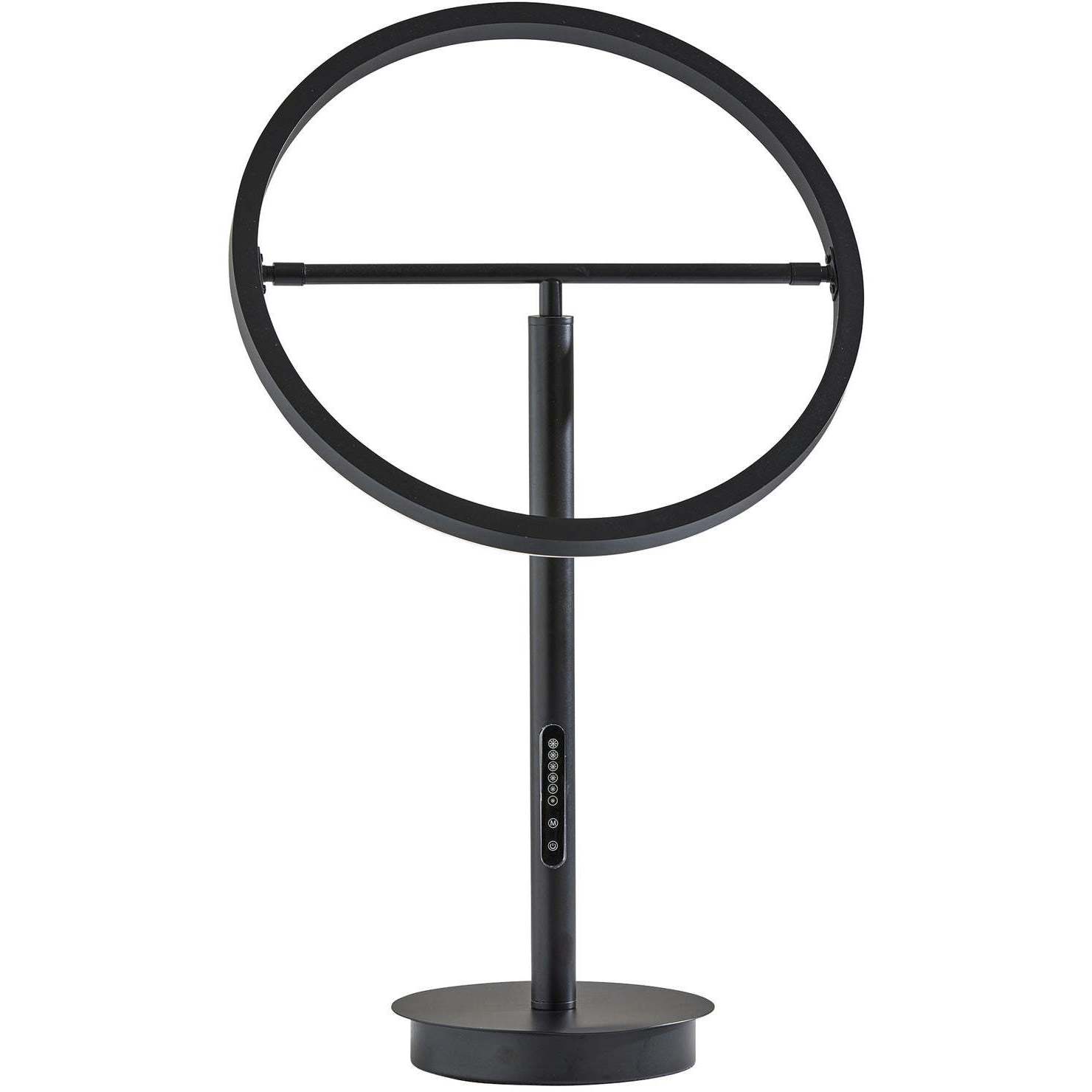Falcon 18 inch 15.00 watt Black Table Lamp Portable Light, with Smart Switch