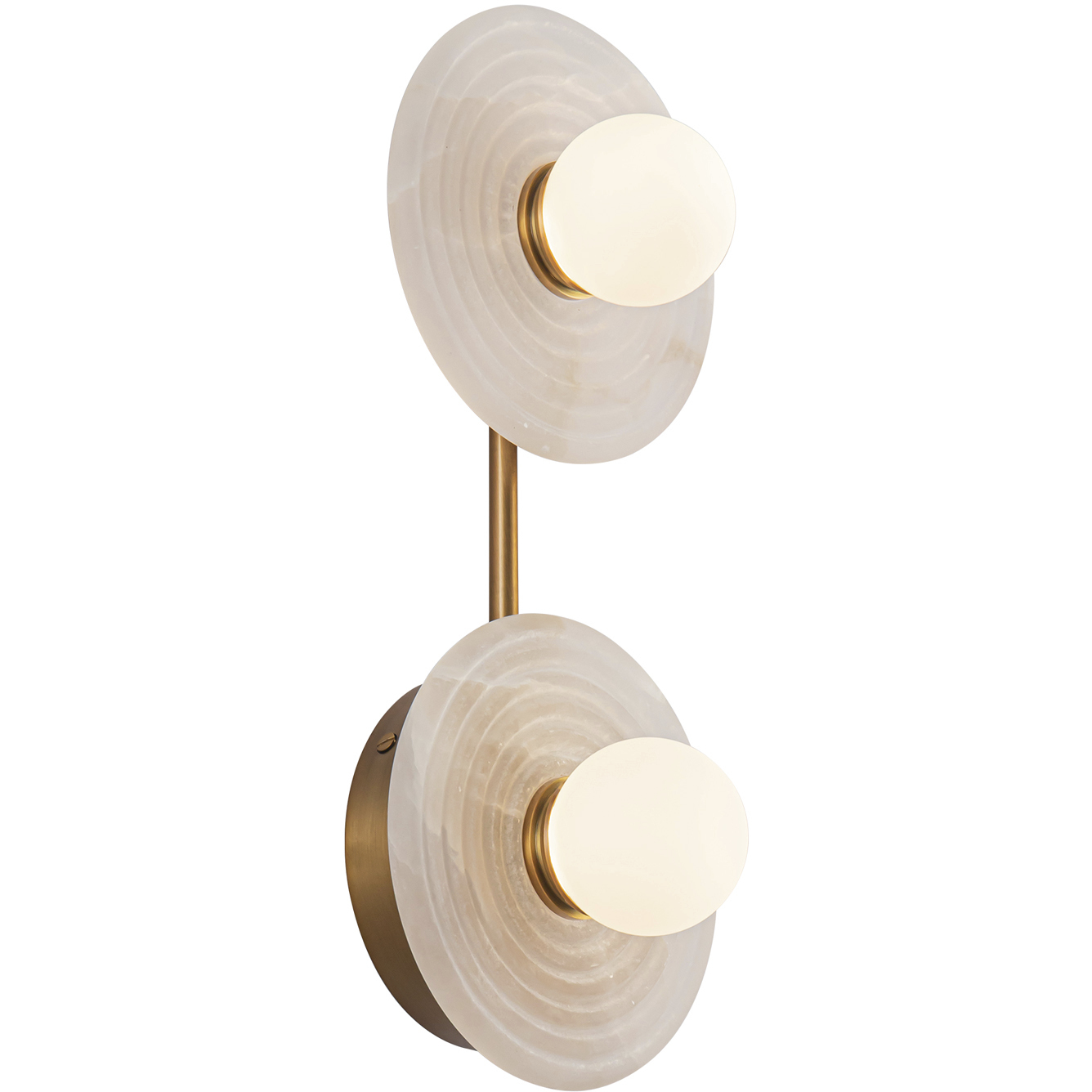 Dahlia LED 6 inch Vintage Brass Wall/Vanity Light Wall Light