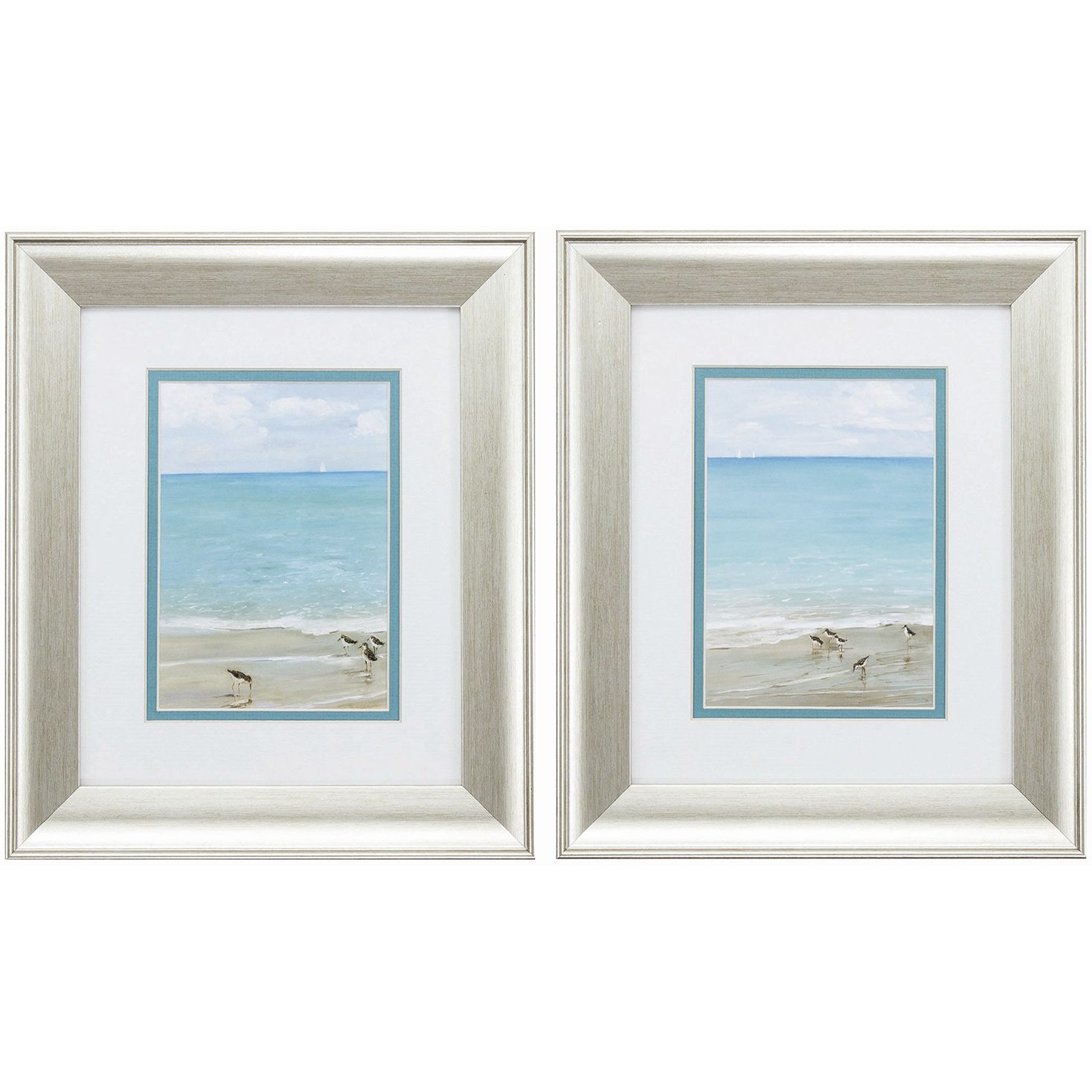 Waterside Turquoise and Blue Framed Art, Propac