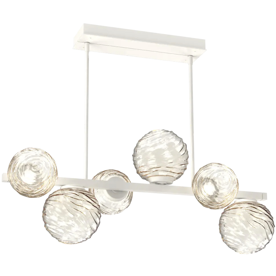 Gaia LED 38.6 inch Salt White Chandelier Ceiling Light, Twisted Branch