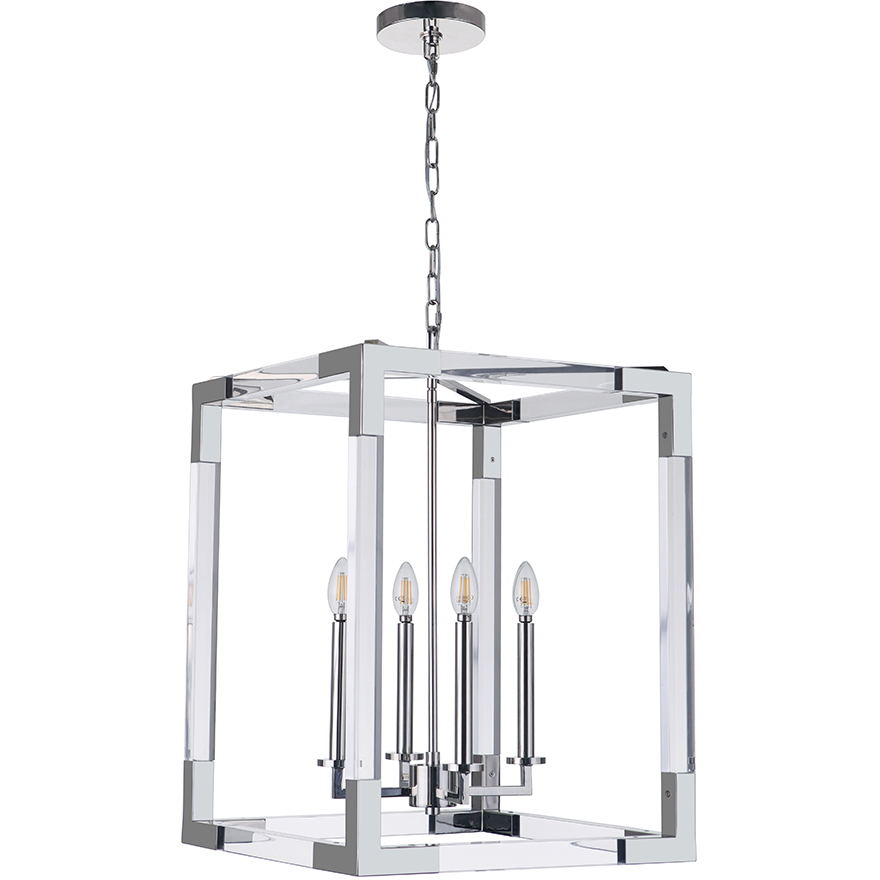 Boxford 4 Light 14 inch Polished Nickel Pendant Ceiling Light
