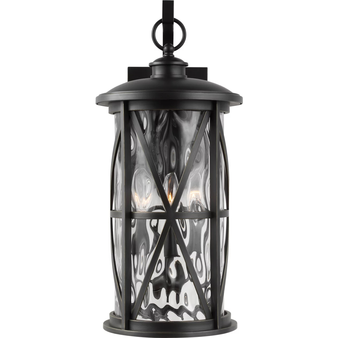 Millbrooke 3 Light 22.25 inch Antique Bronze Outdoor Wall Lantern, Large