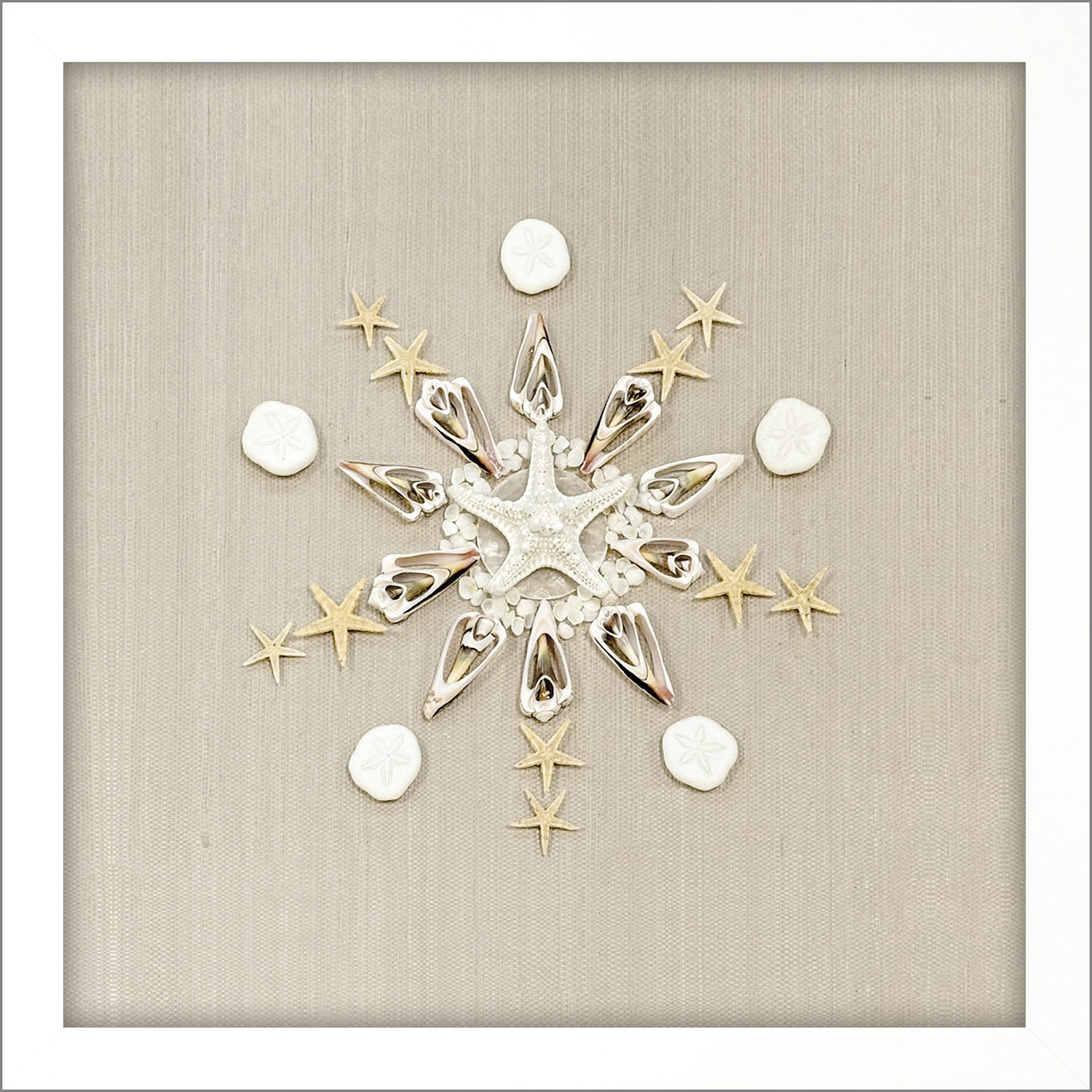 Caparazon Brown and Neutral and White Framed Art