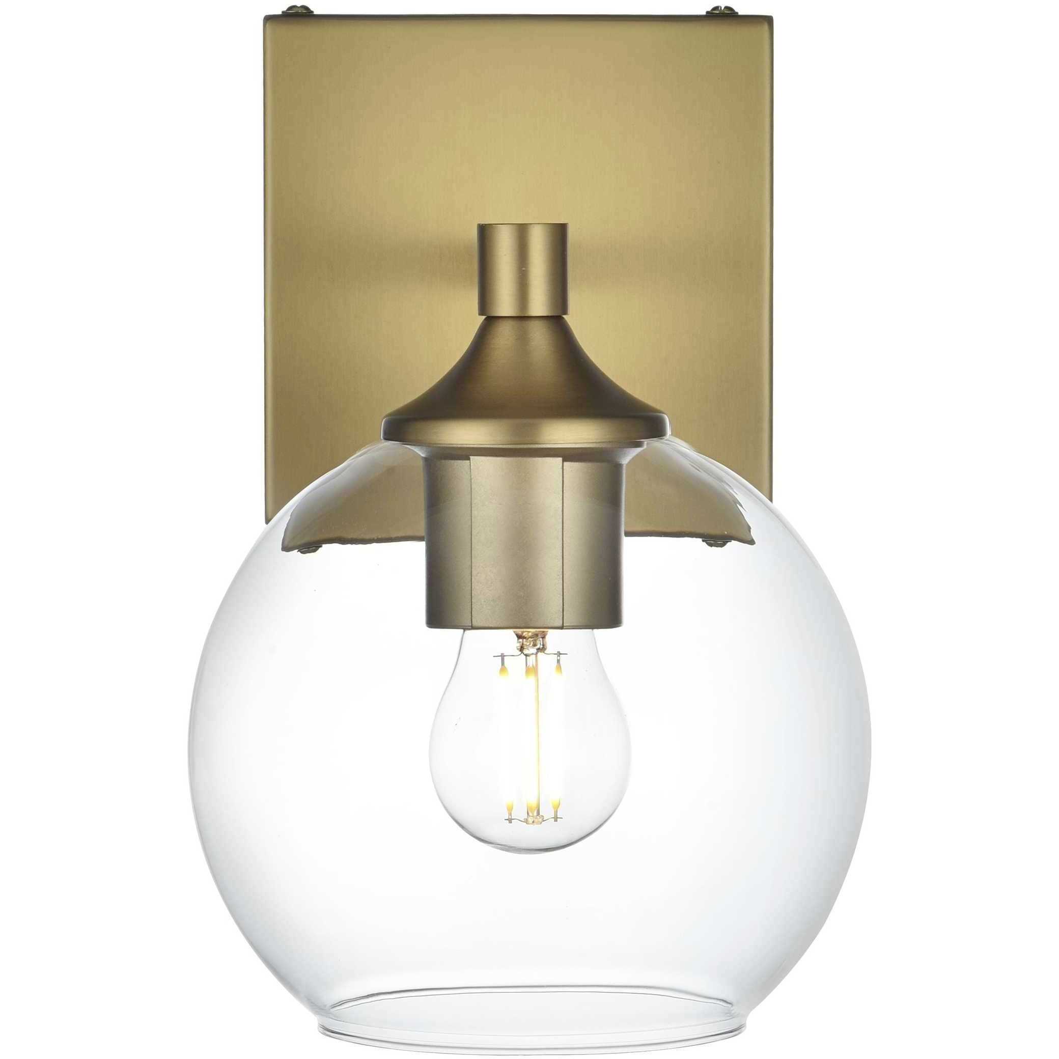 Eero 1 Light 6 inch Satin Gold Bath Sconce Wall Light