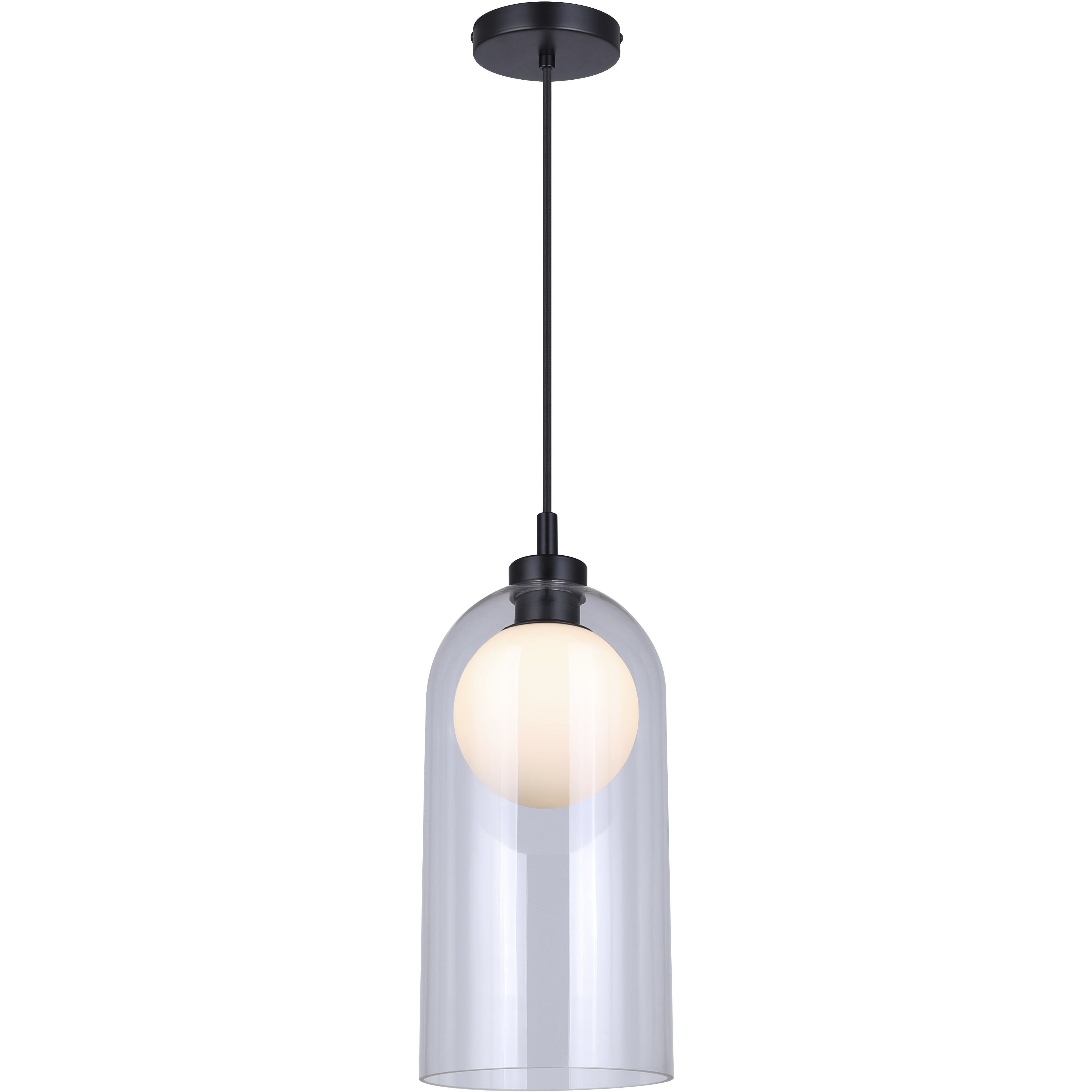 Pelia 1 Light 7 inch Black Pendant Ceiling Light